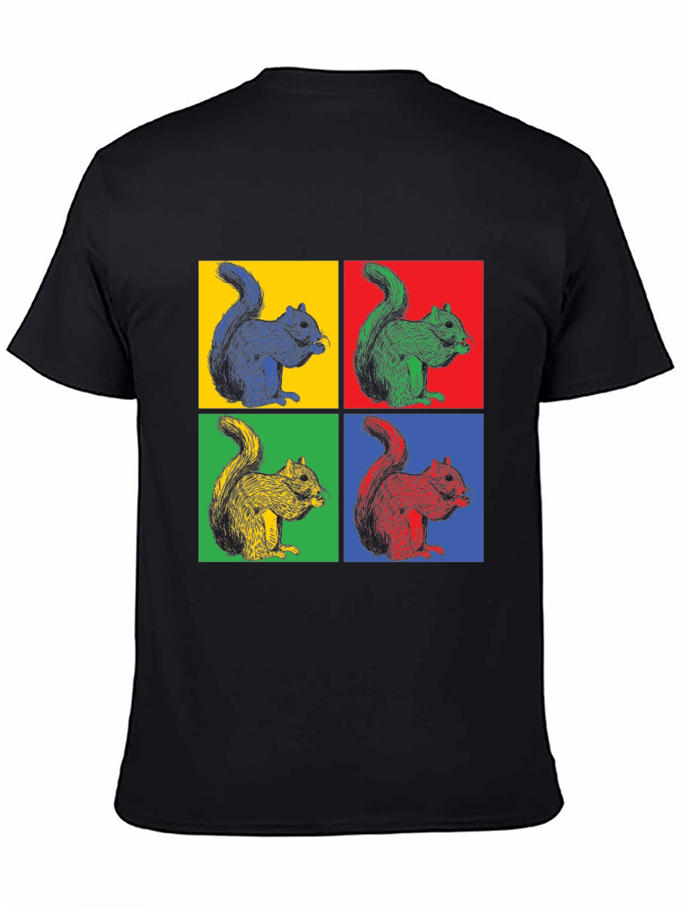 Pop Art Squirrel T-Shirt - Funky Graphic Tee