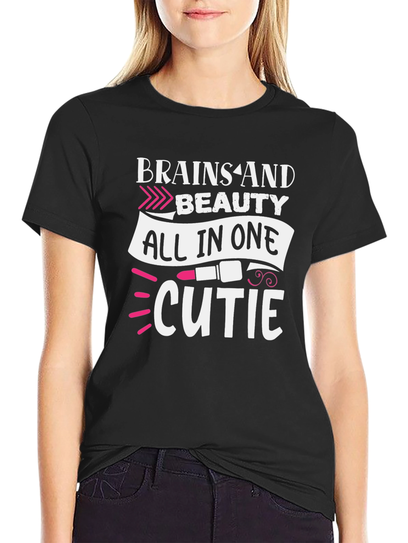 Brains and Beauty T-Shirt - All in One Cutie