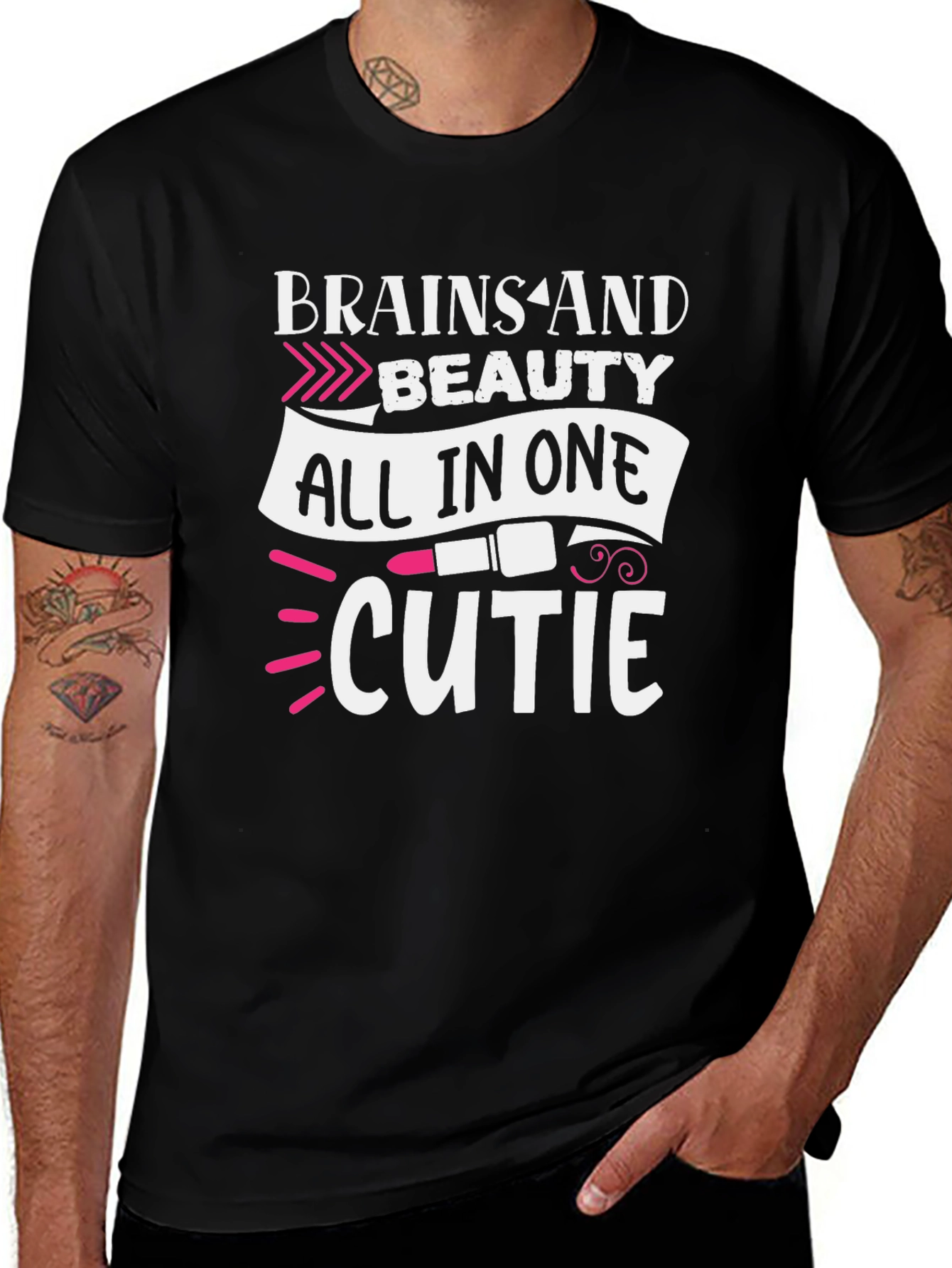 Brains and Beauty T-Shirt - All in One Cutie