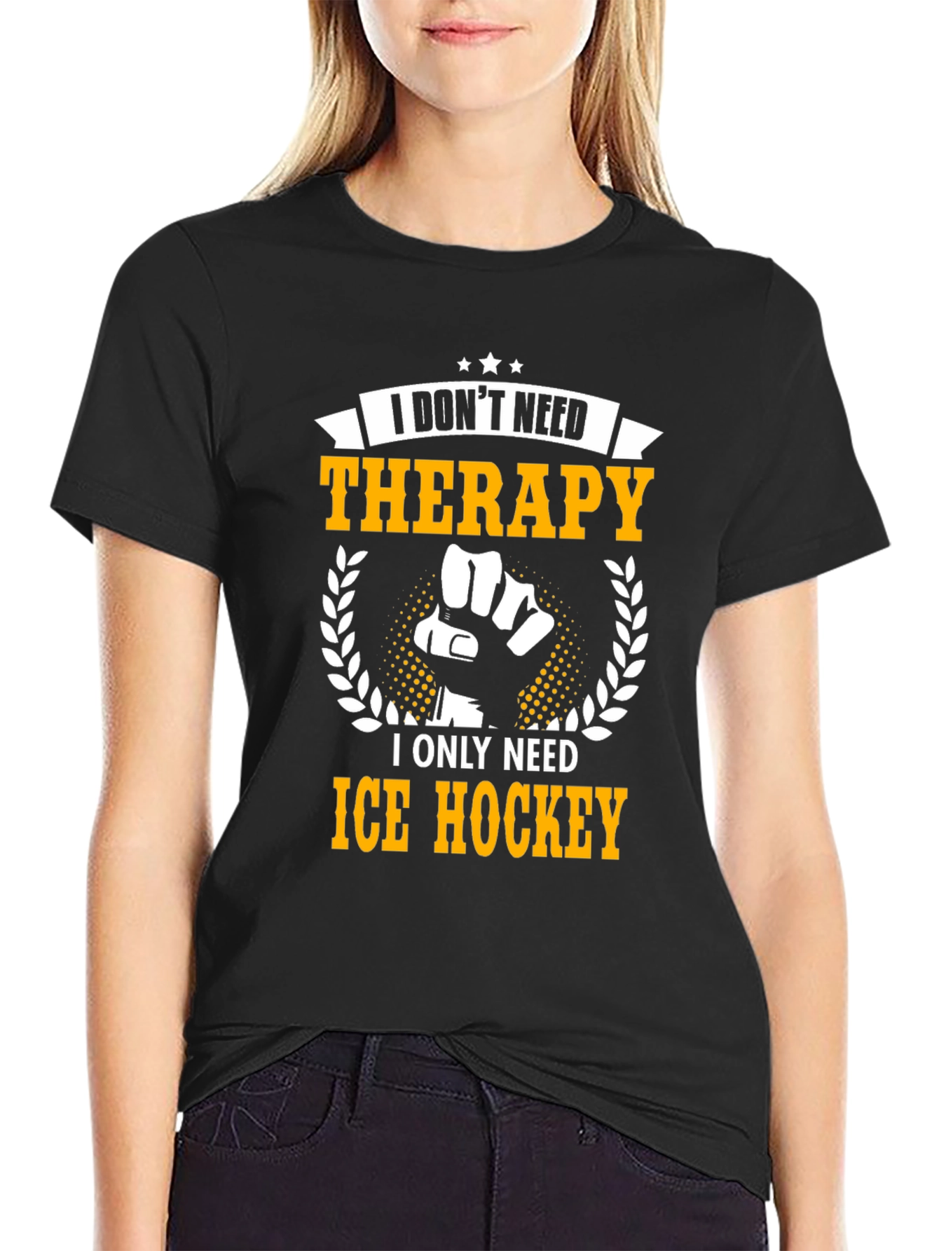 Ice Hockey Therapy T-Shirt