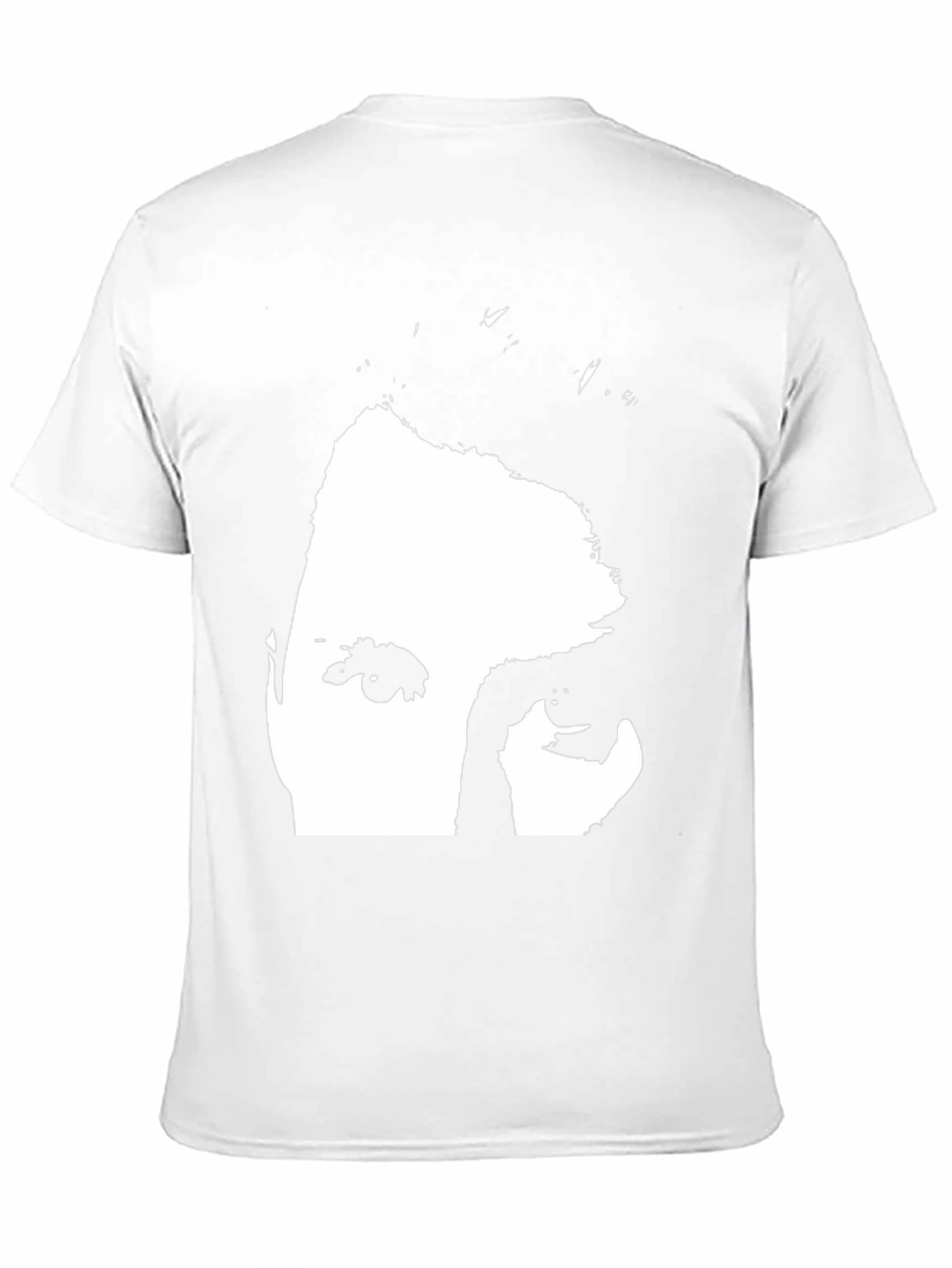 Black T-Shirt with Face Graphic