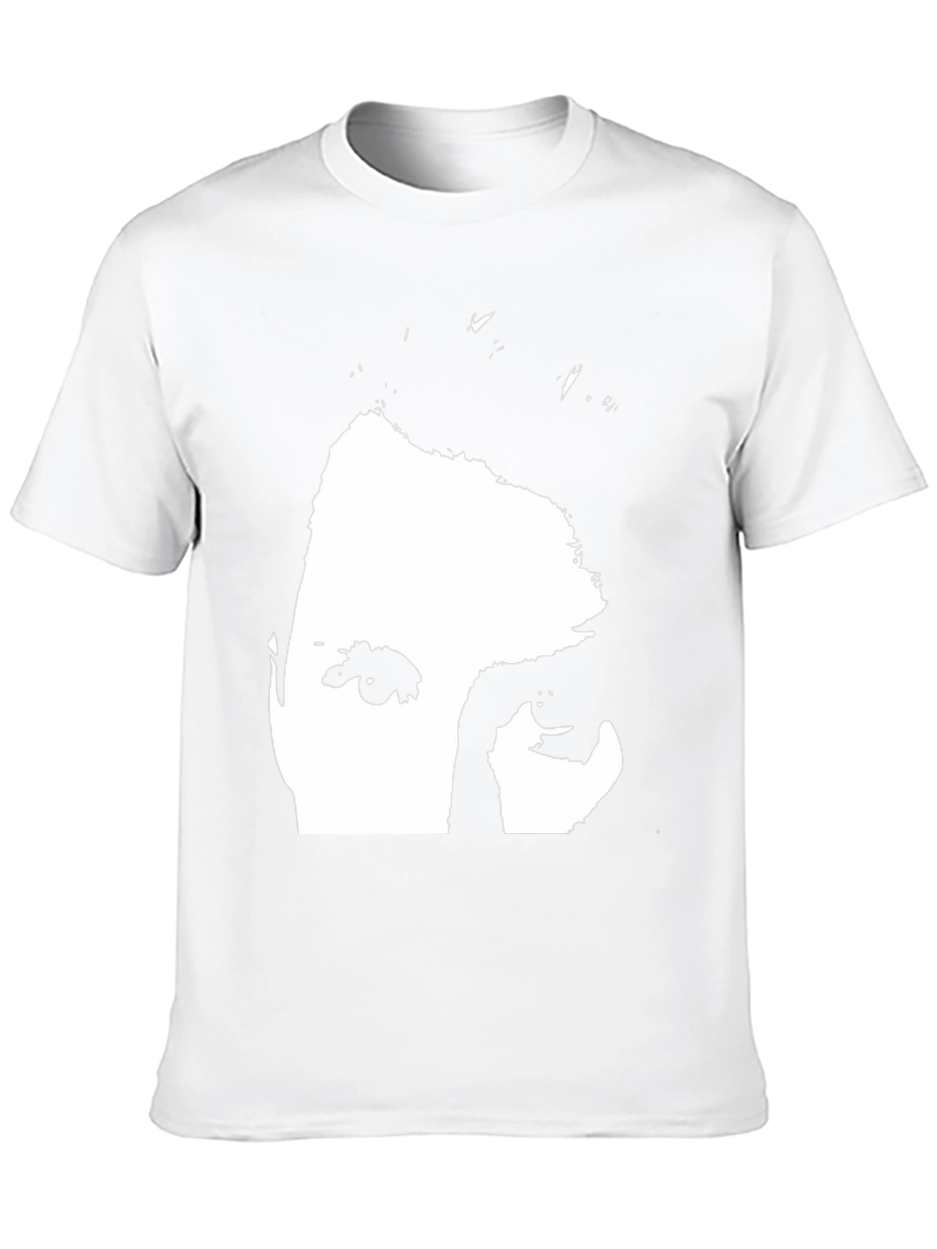 Black T-Shirt with Face Graphic