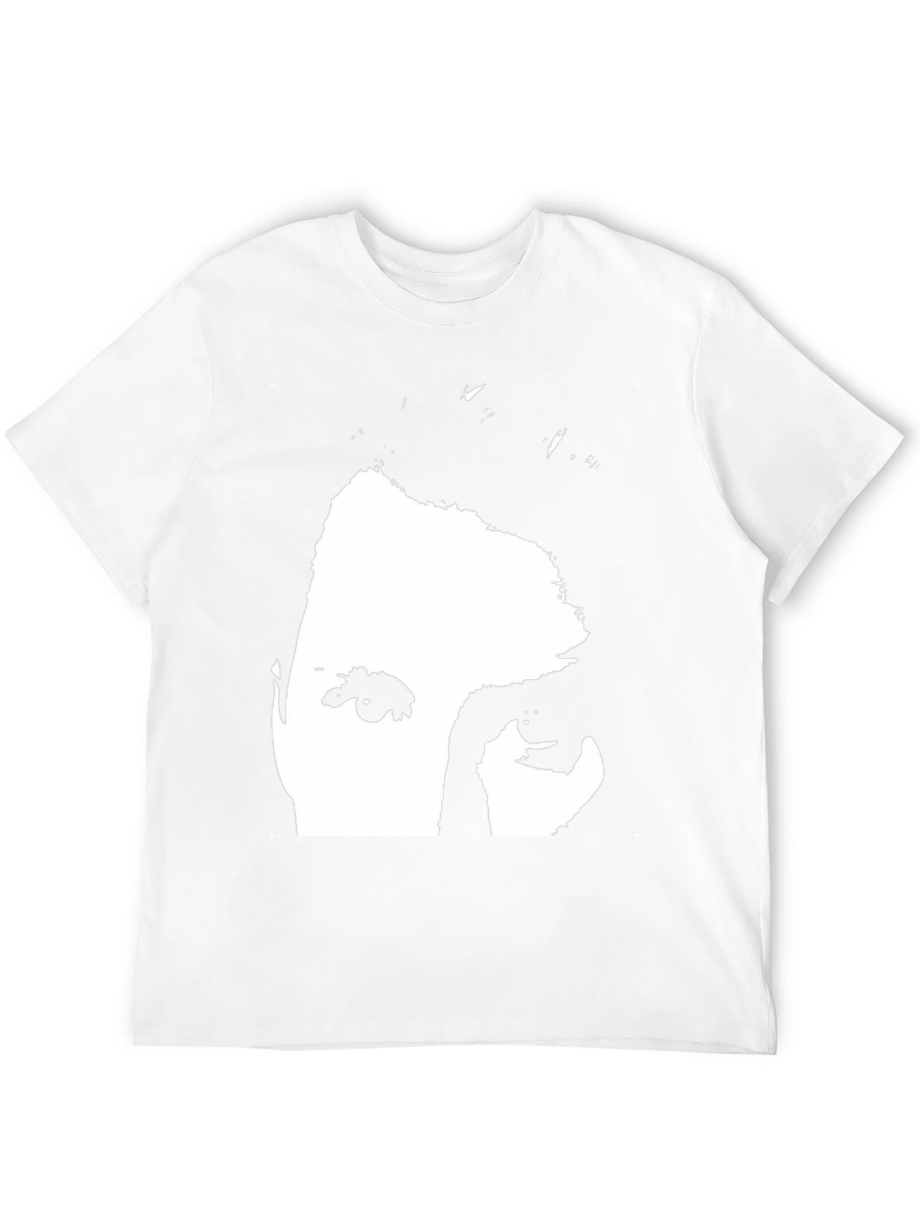 Black T-Shirt with Face Graphic