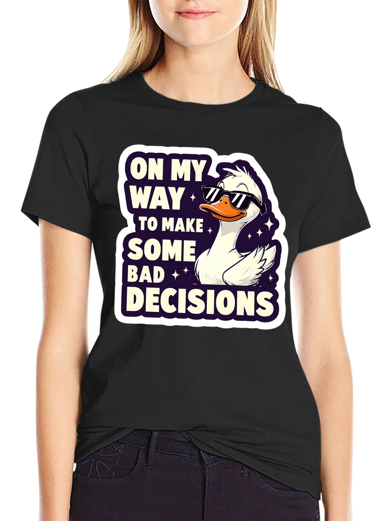 Funny Goose Bad Decisions Graphic Tee