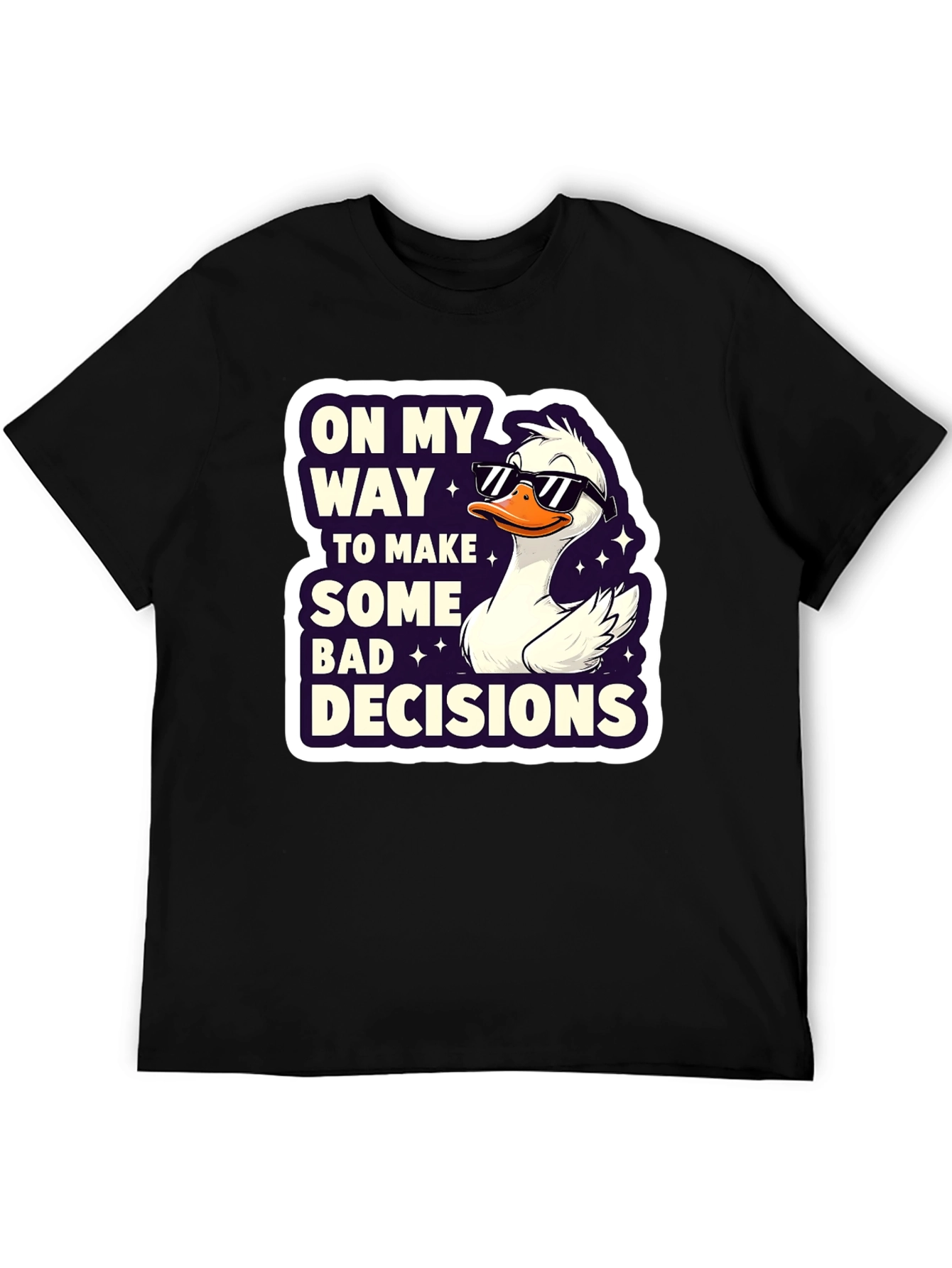 Funny Goose Bad Decisions Graphic Tee