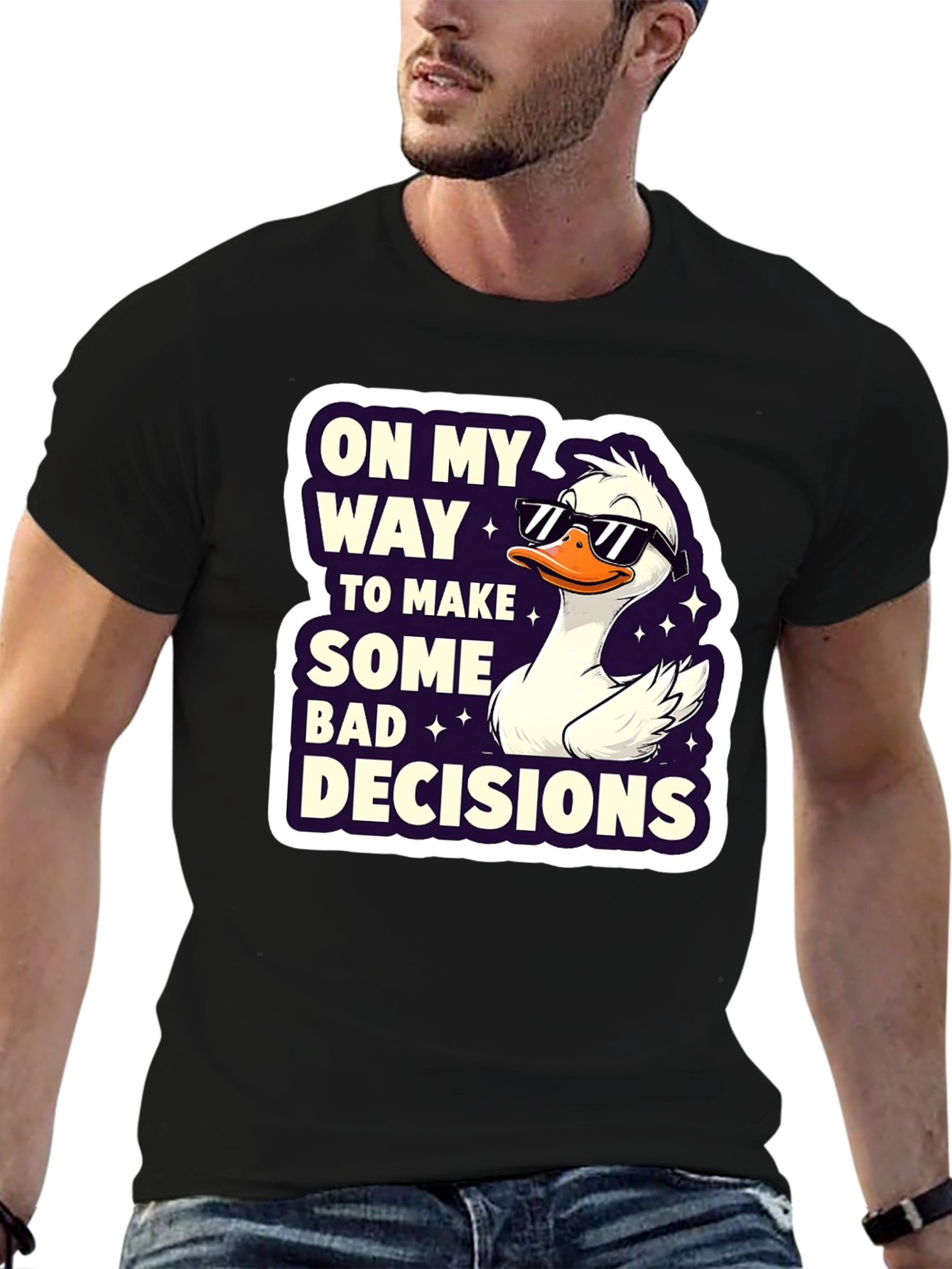 Funny Goose Bad Decisions Graphic Tee