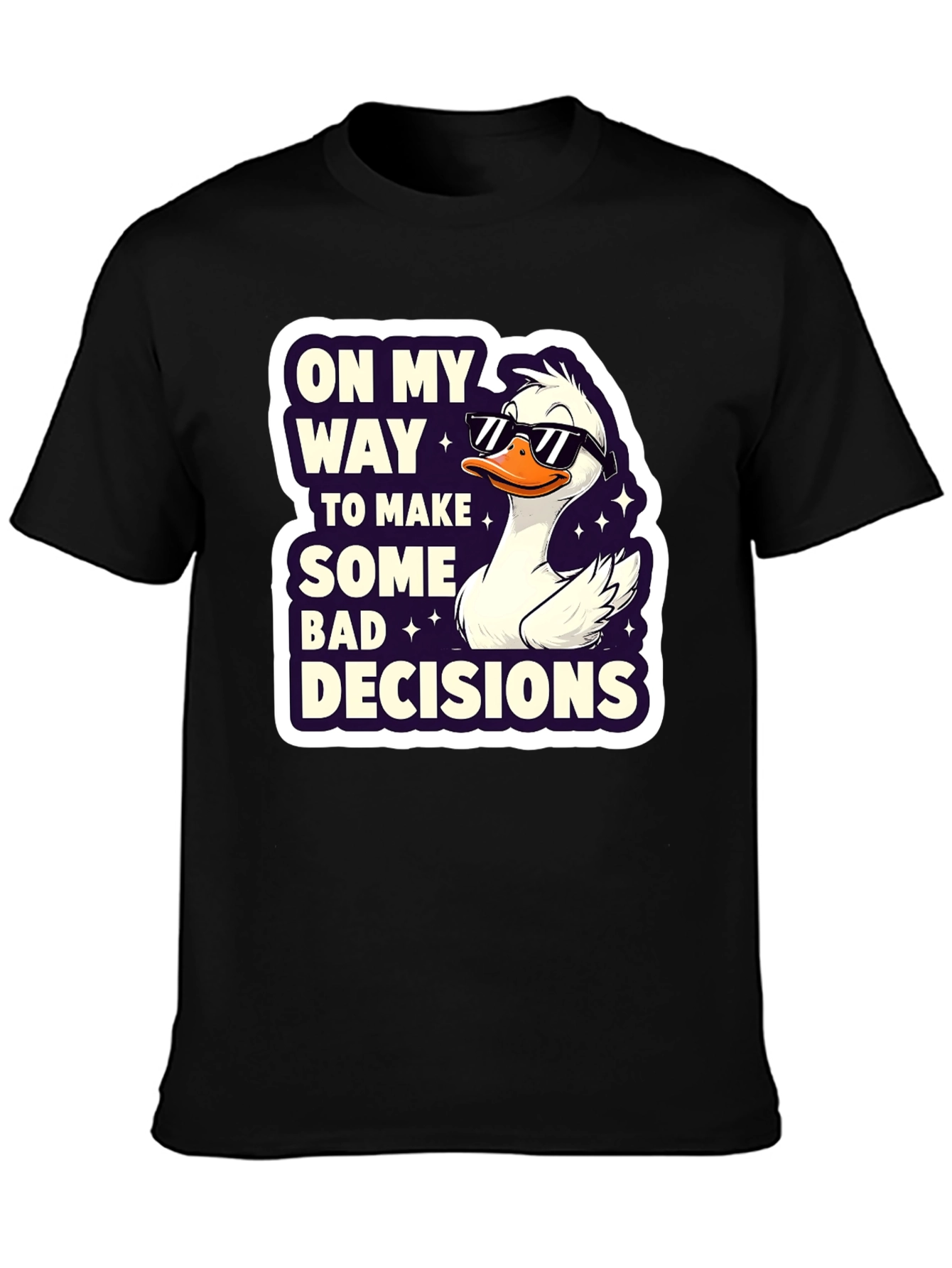 Funny Goose Bad Decisions Graphic Tee