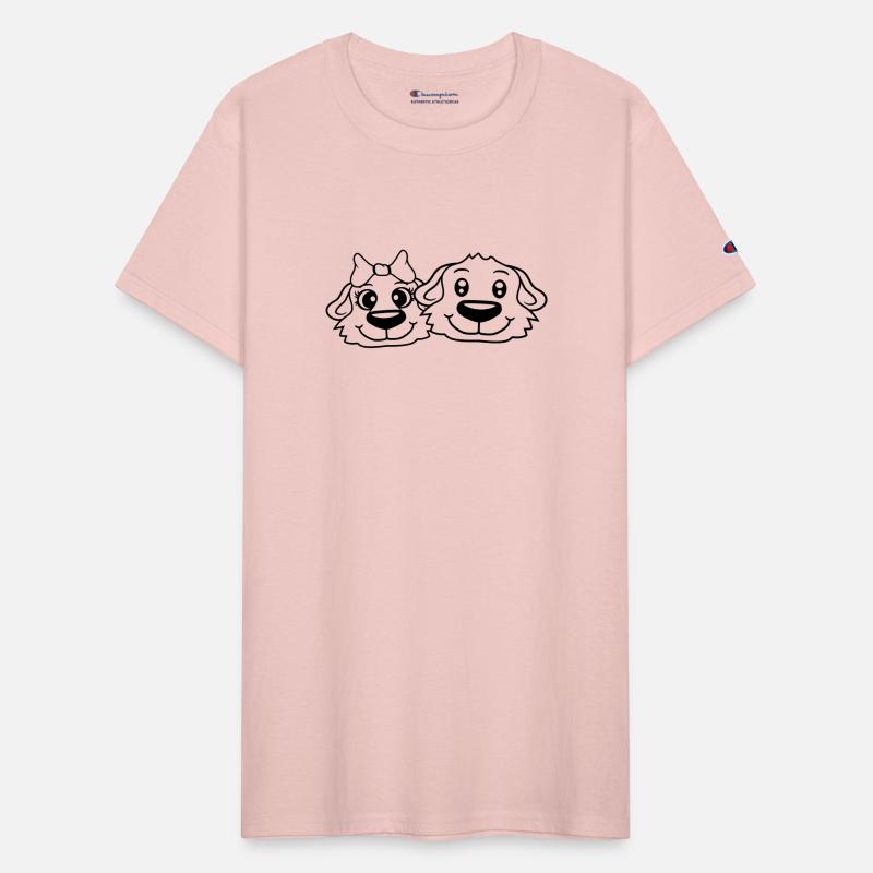 2 Dogs Team Two Friends Couple In Love Girl Boy