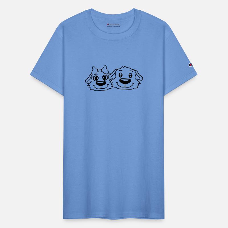 2 Dogs Team Two Friends Couple In Love Girl Boy