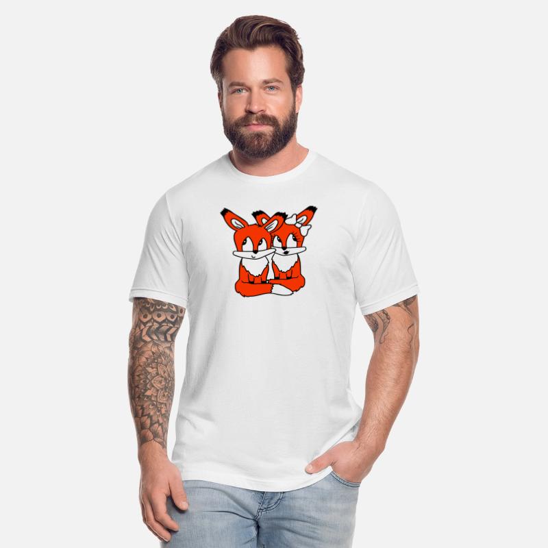 2 Foxes Couple In Love Two Friends Love Team Cute