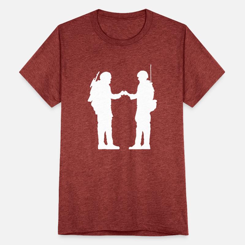 2 Soldiers Greeting War Team Crew Soldier Fighter