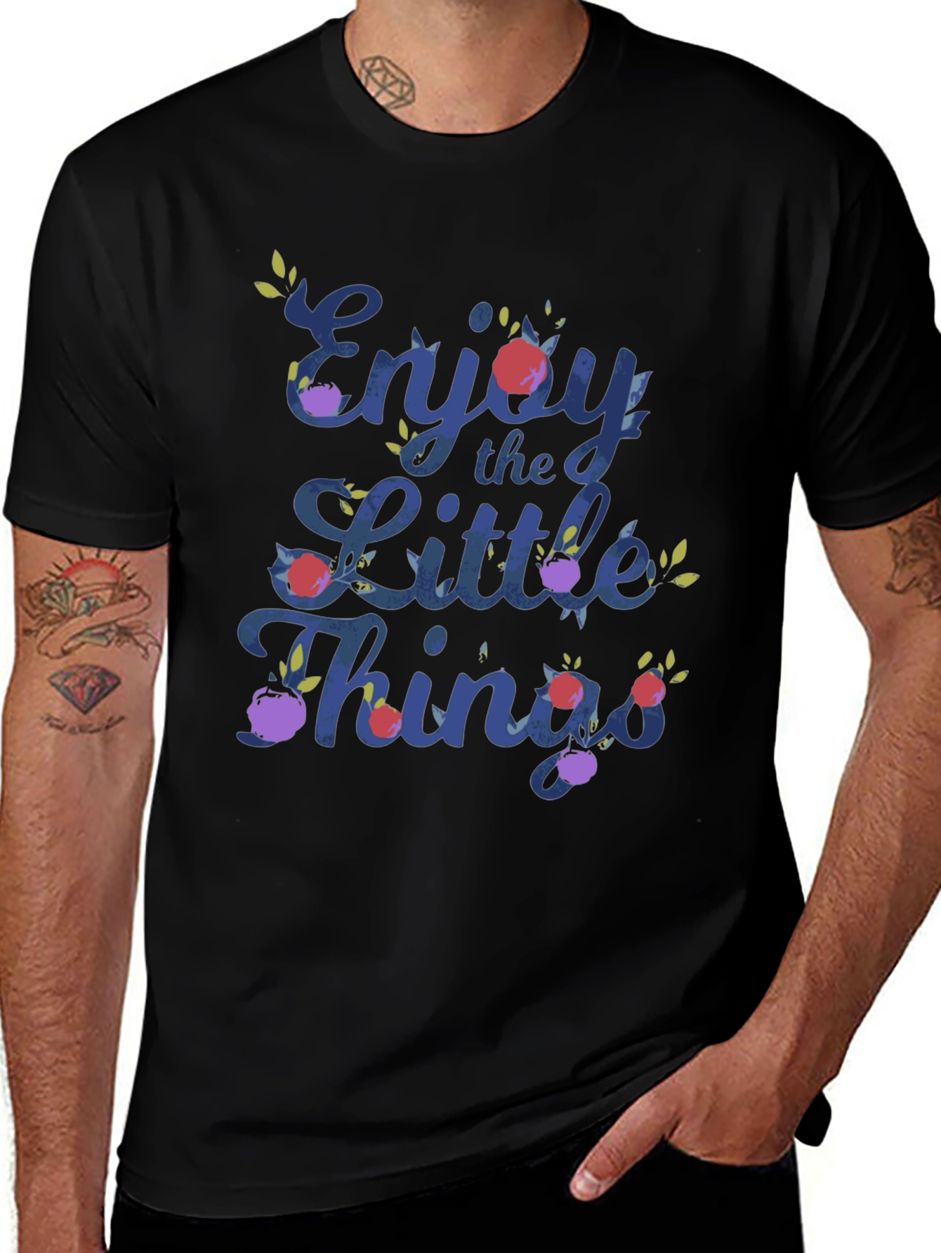 Enjoy the Little Things Floral Print T-Shirt
