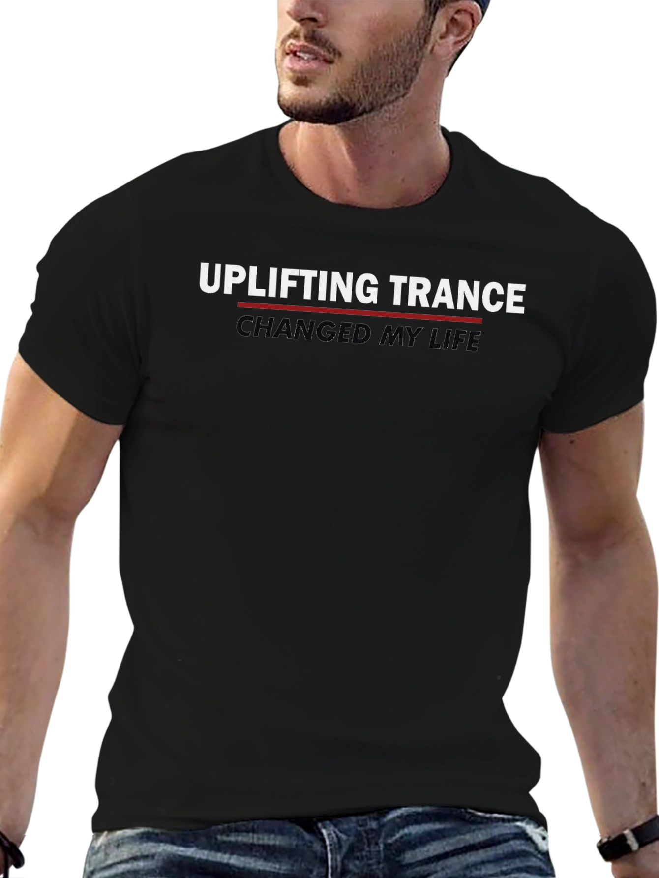 Uplifting Trance Graphic T-Shirt Black