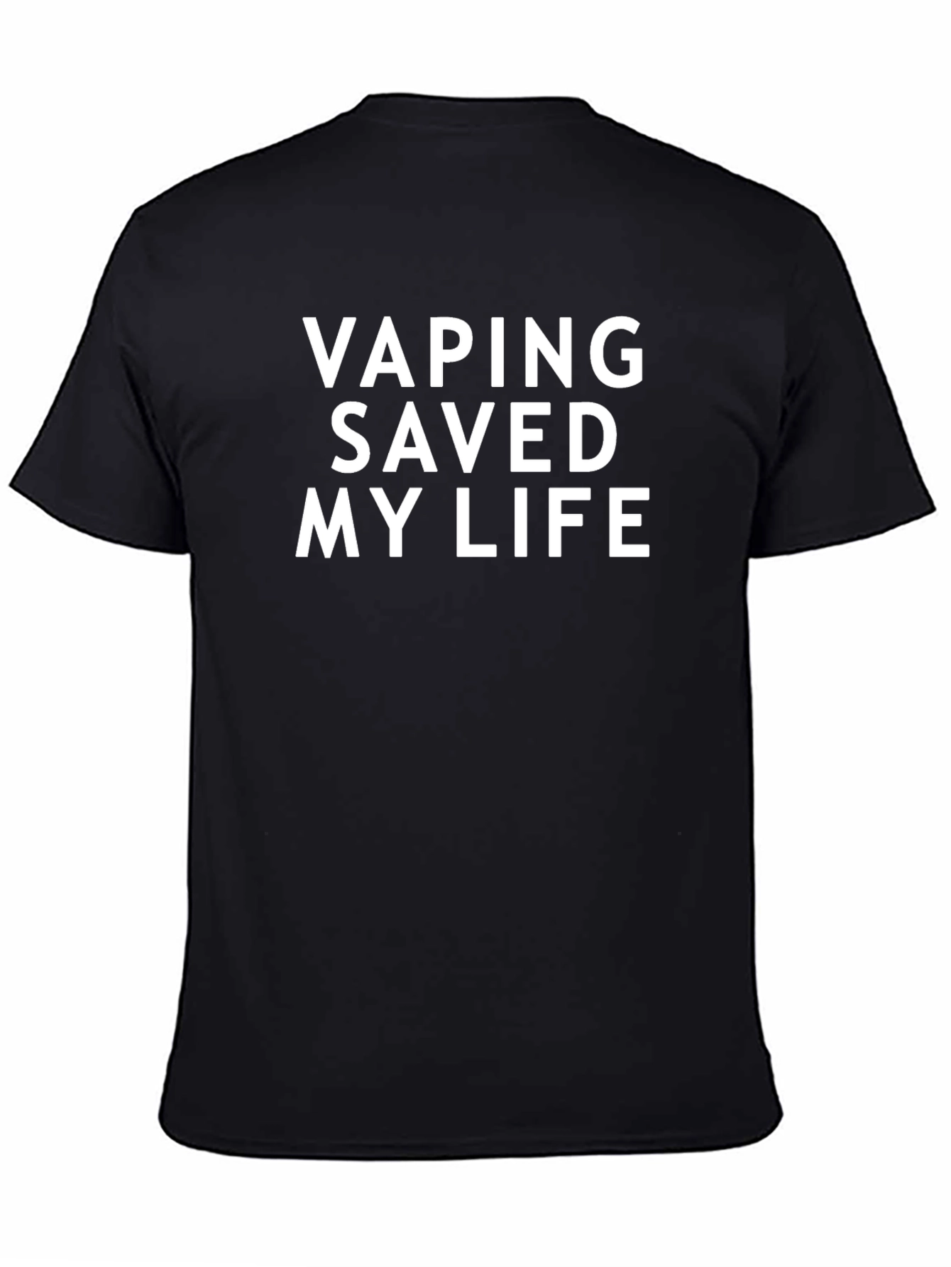 Vaping Saved My Life T-Shirt - Black Graphic Tee