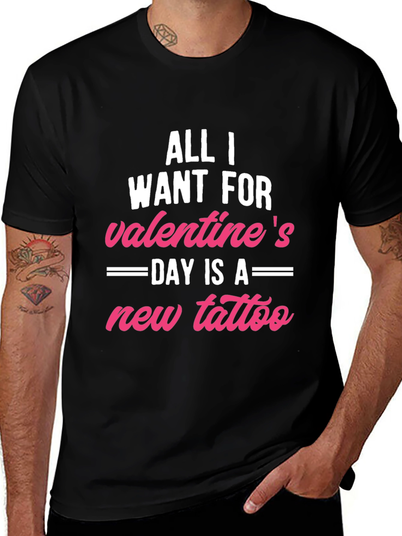 Valentines Day Tattoo T-Shirt: Gift for Tattoo Lovers