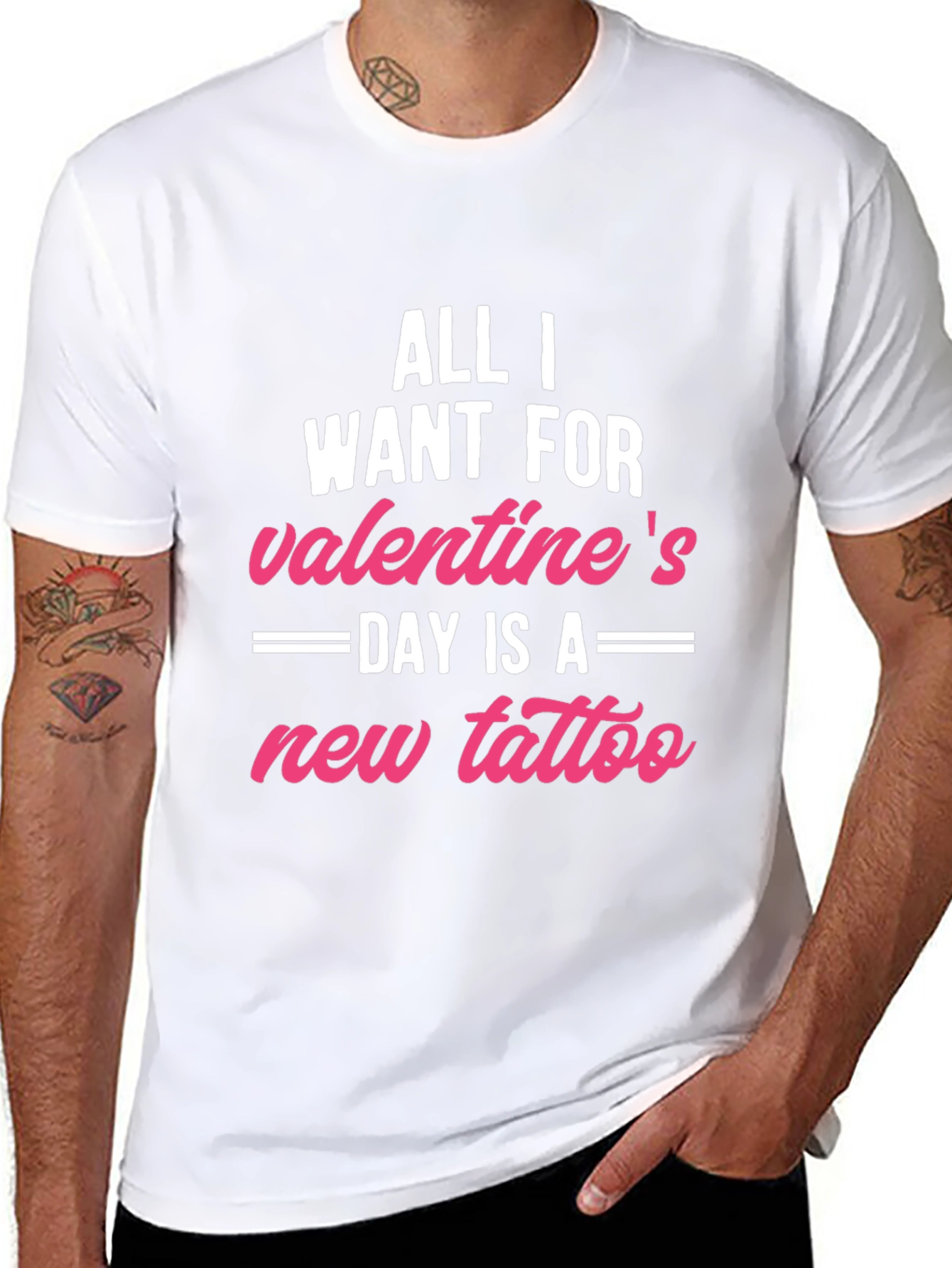 Valentines Day Tattoo T-Shirt: Gift for Tattoo Lovers