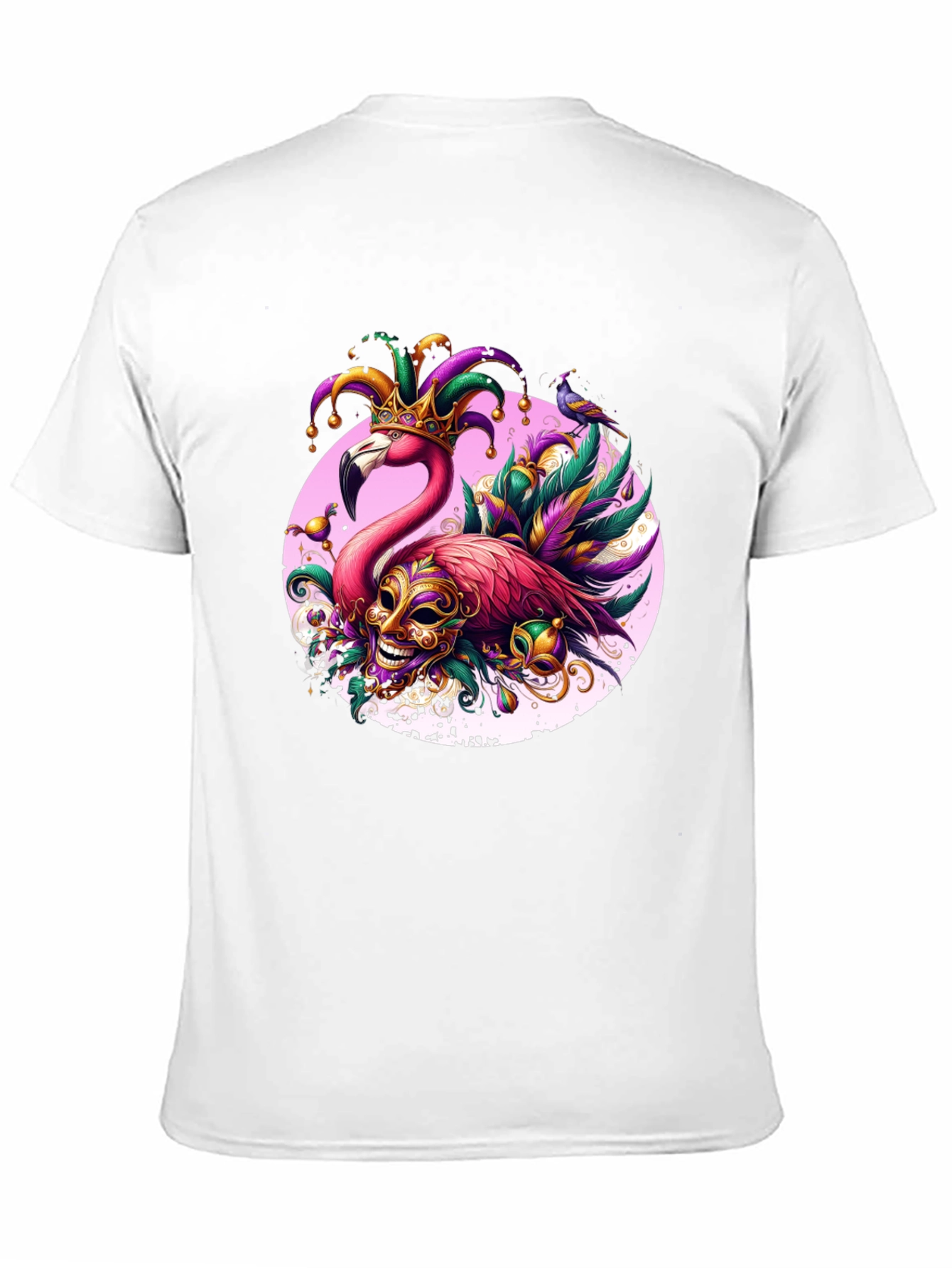 Flamingo Mardi Gras T-Shirt