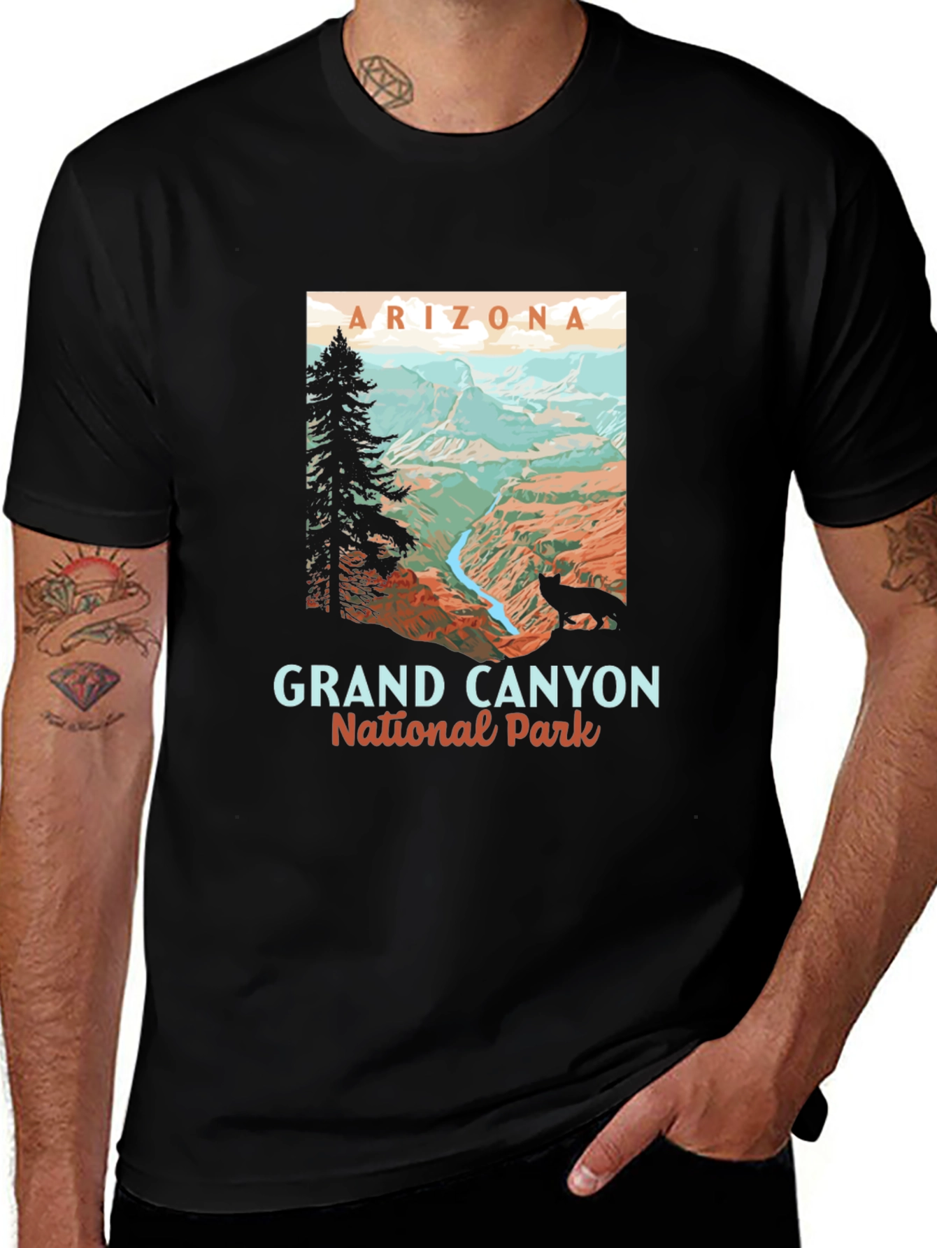 Grand Canyon National Park Black T-Shirt