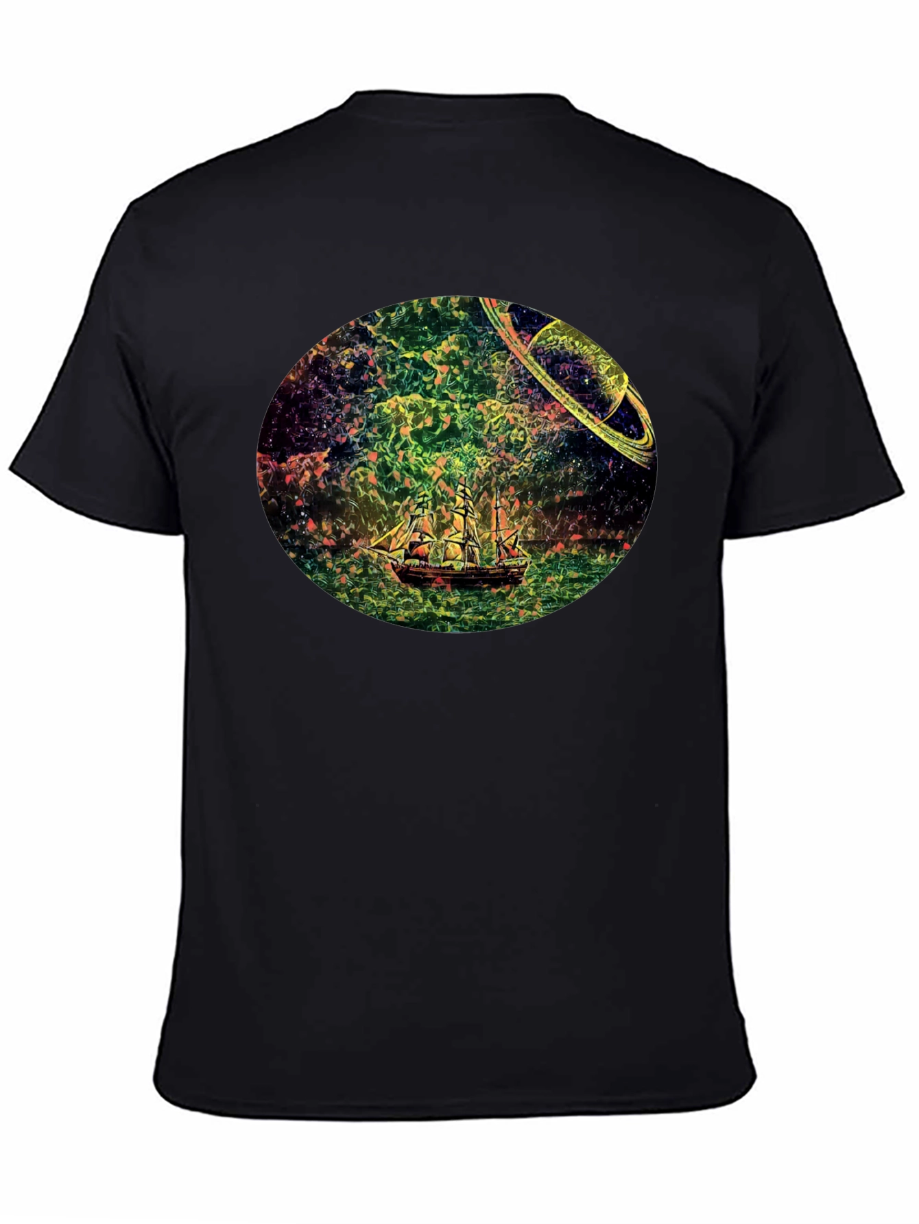 Celestial Ship Graphic T-Shirt
