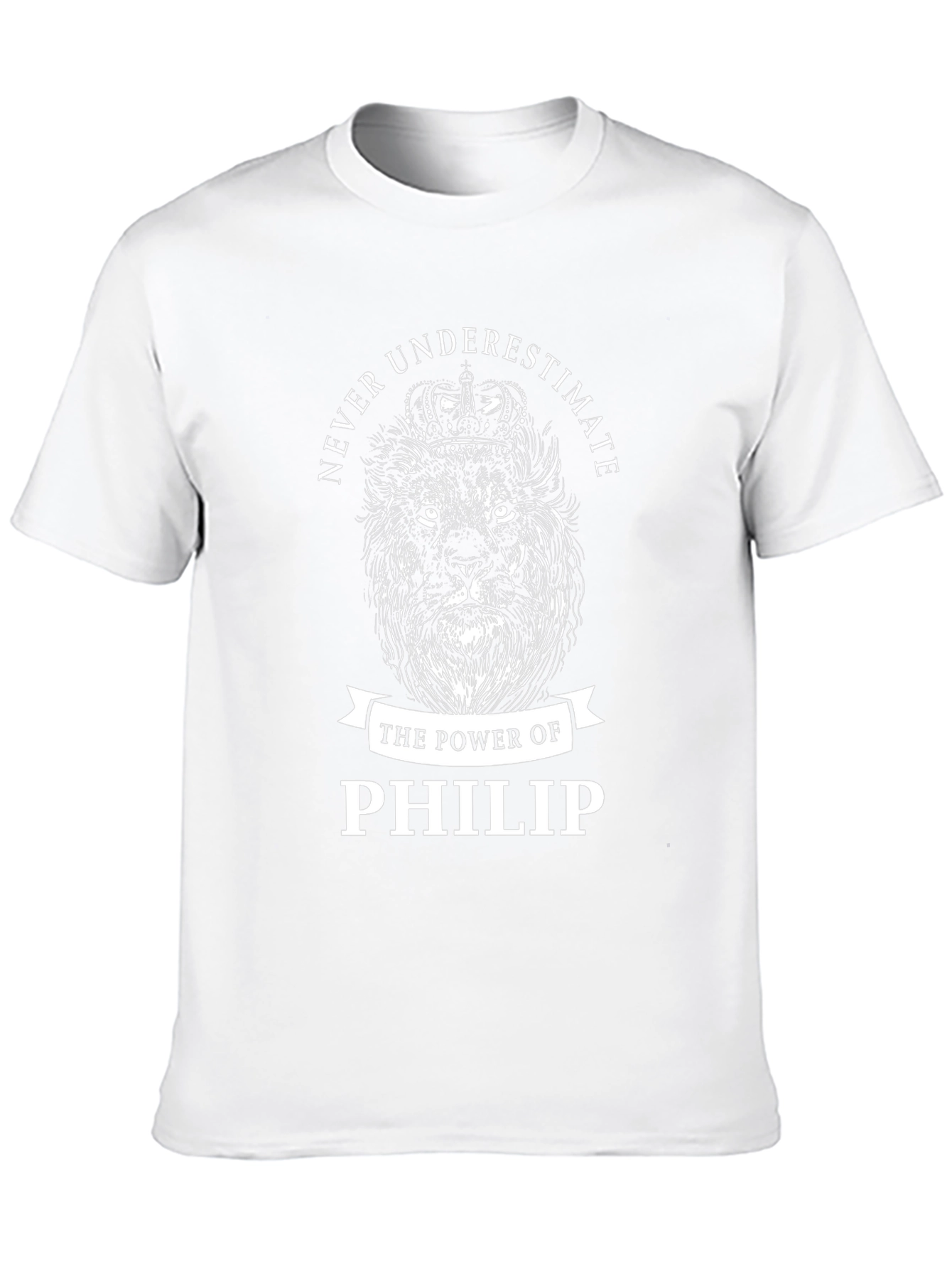 Never Underestimate Philip Lion Graphic T-Shirt