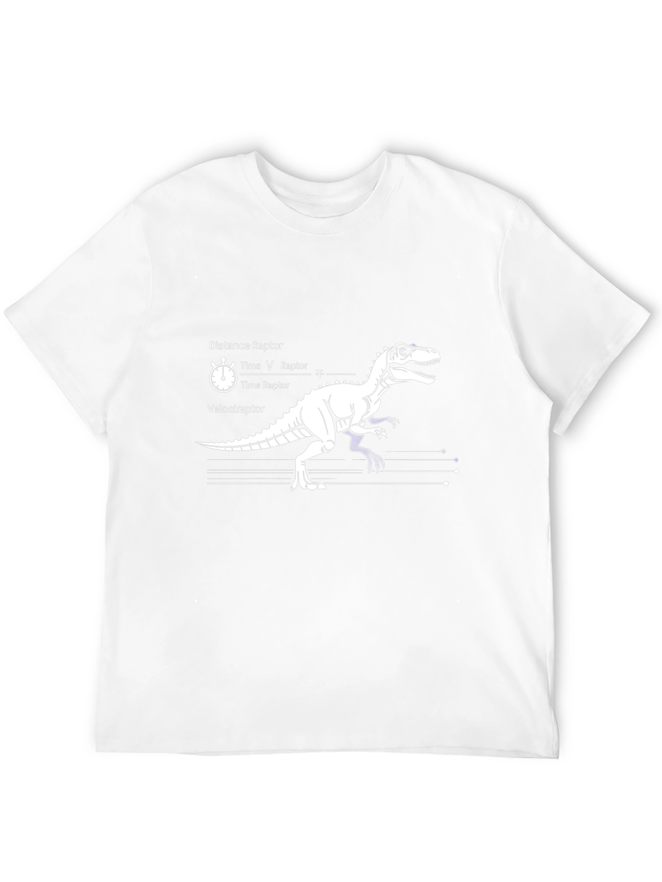 Distance Raptor Velociraptor Black T-Shirt