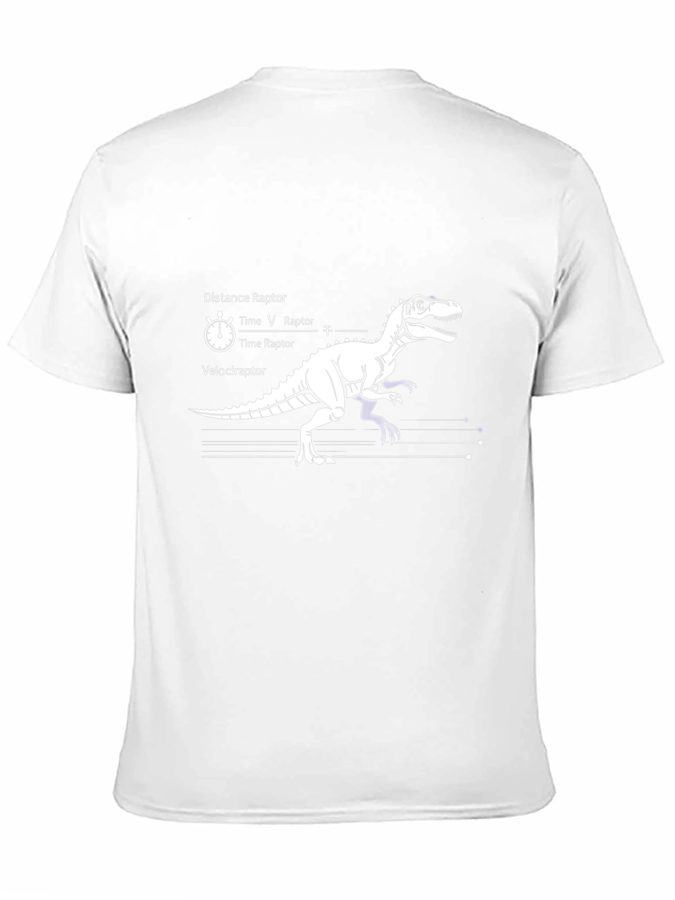 Distance Raptor Velociraptor Black T-Shirt