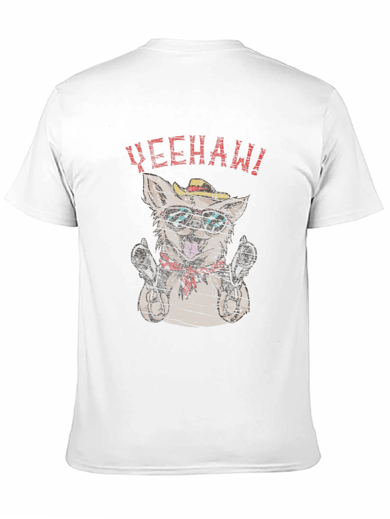 Yeehaw Dog T-Shirt - Novelty Graphic Tee
