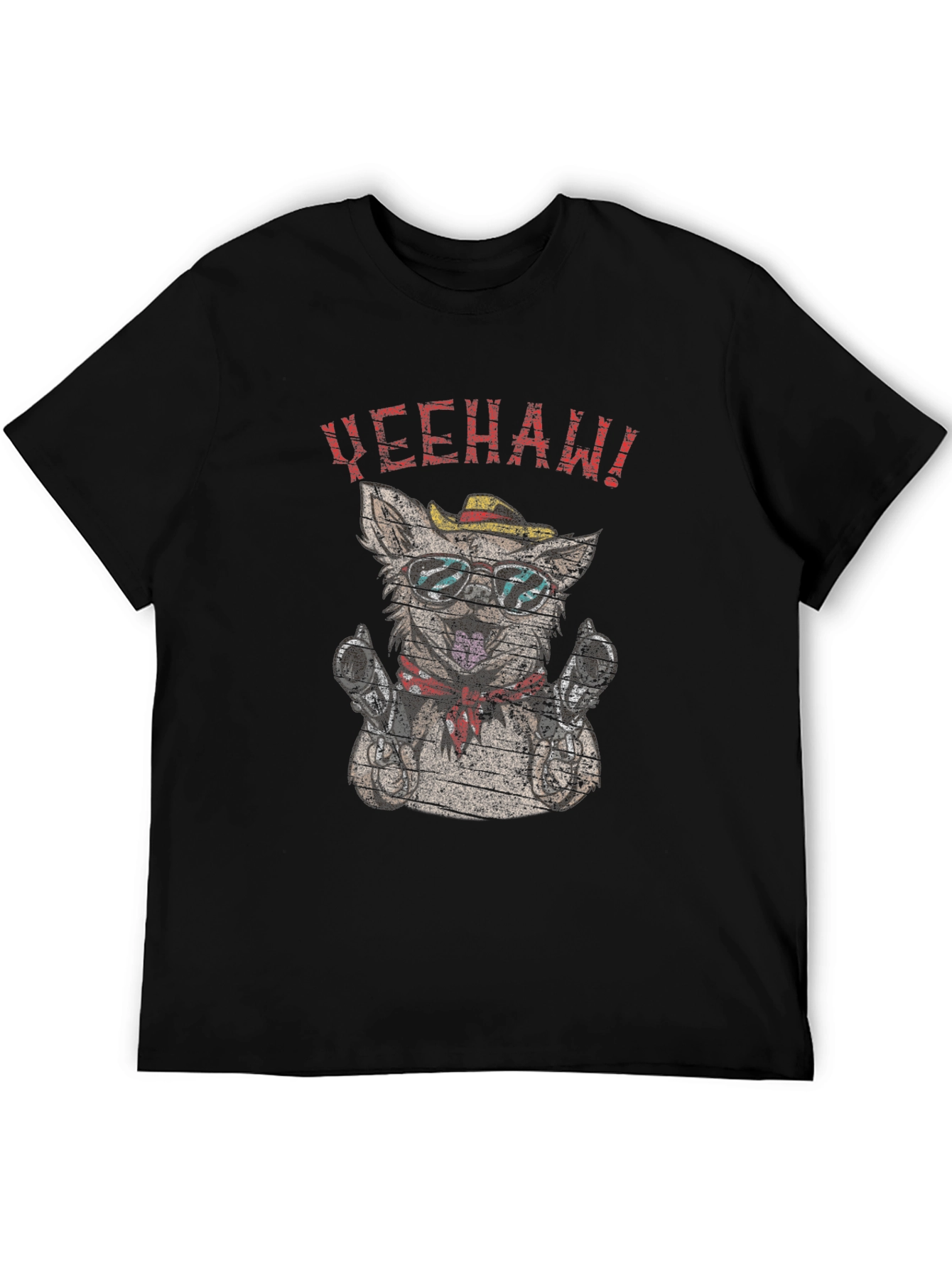 Yeehaw Dog T-Shirt - Novelty Graphic Tee