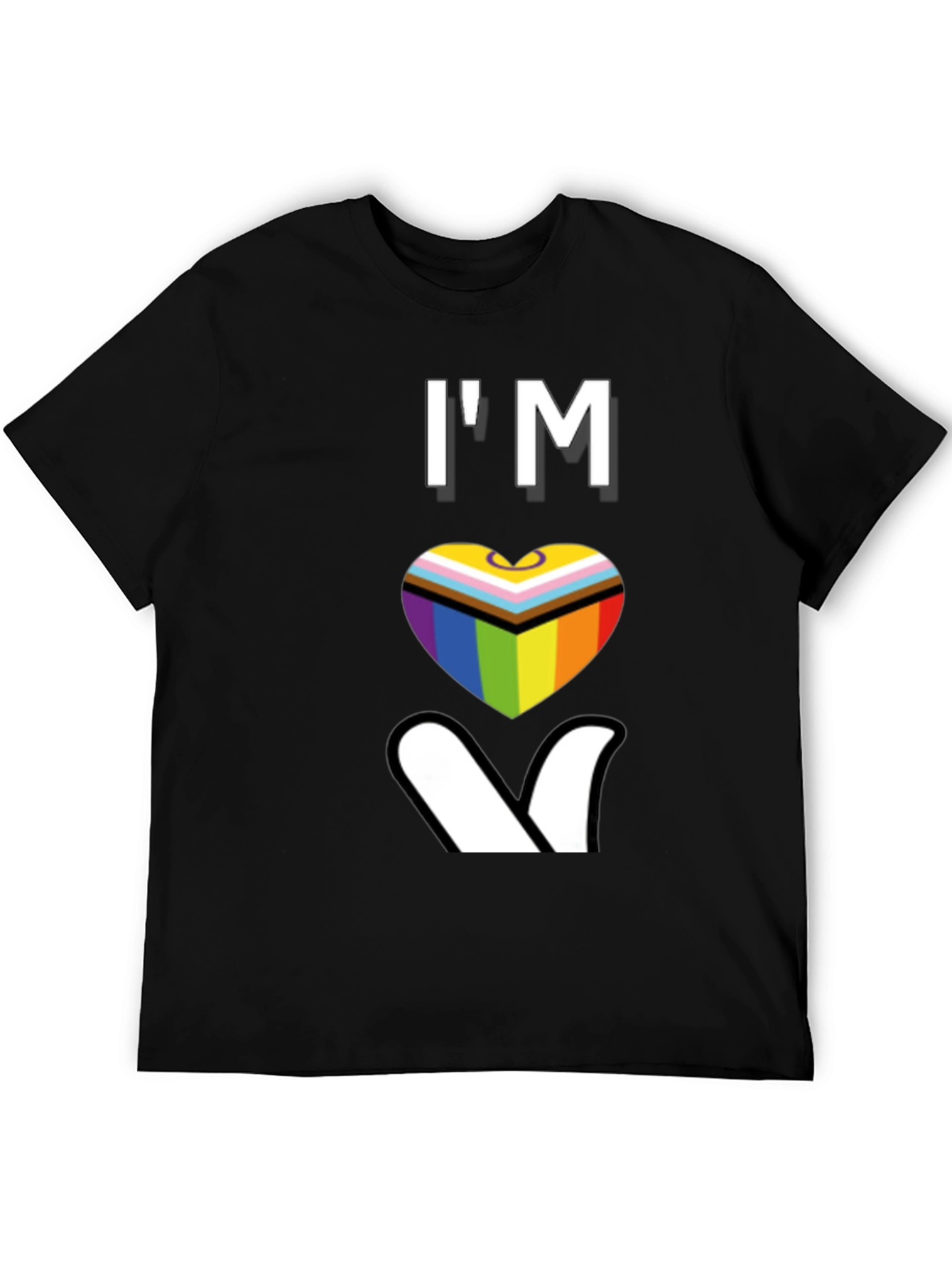 LGBTQ+ Pride Heart T-Shirt - Love Wins!