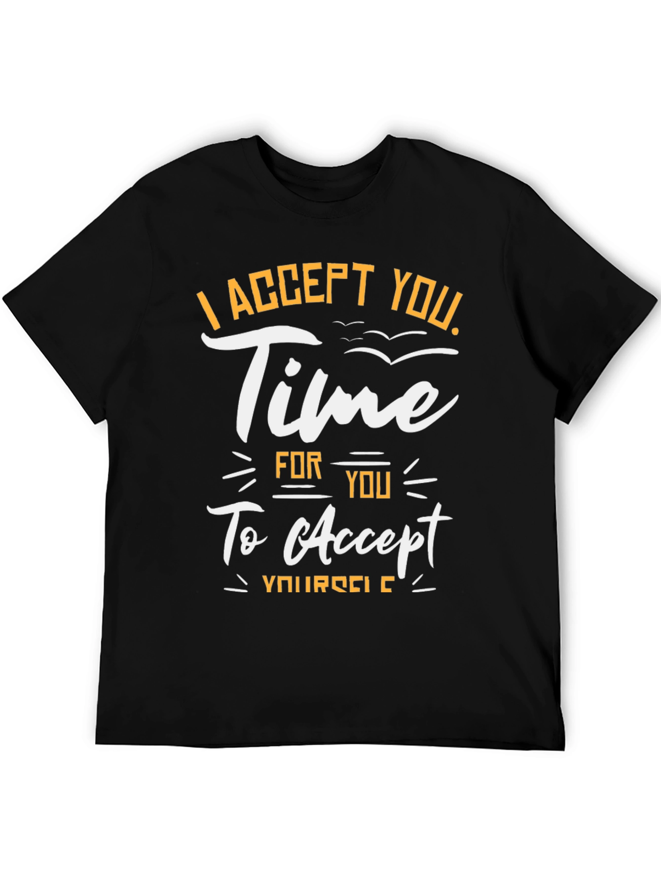 I Accept You Graphic Tee - Black