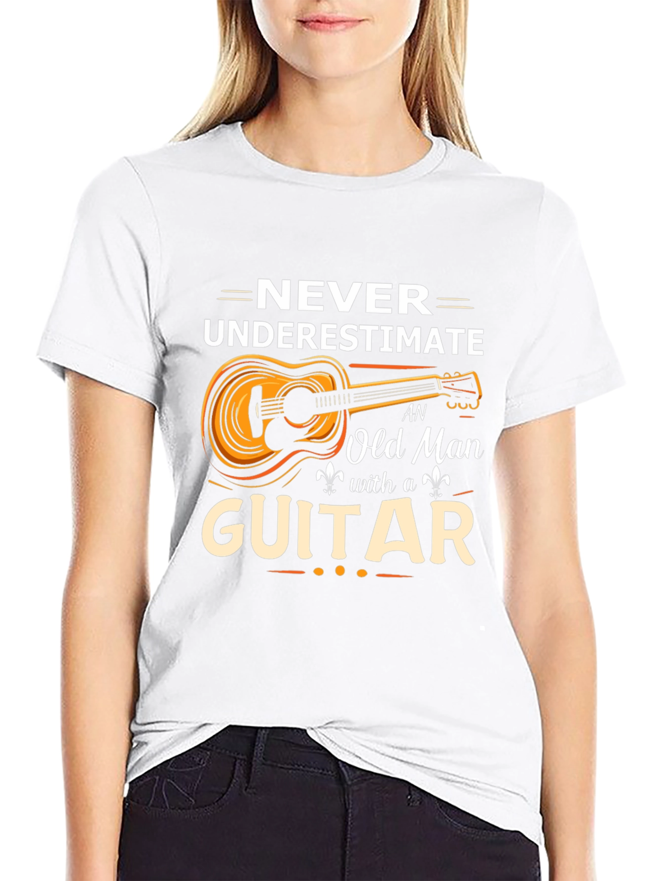 Old Man with a Guitar Graphic Tee