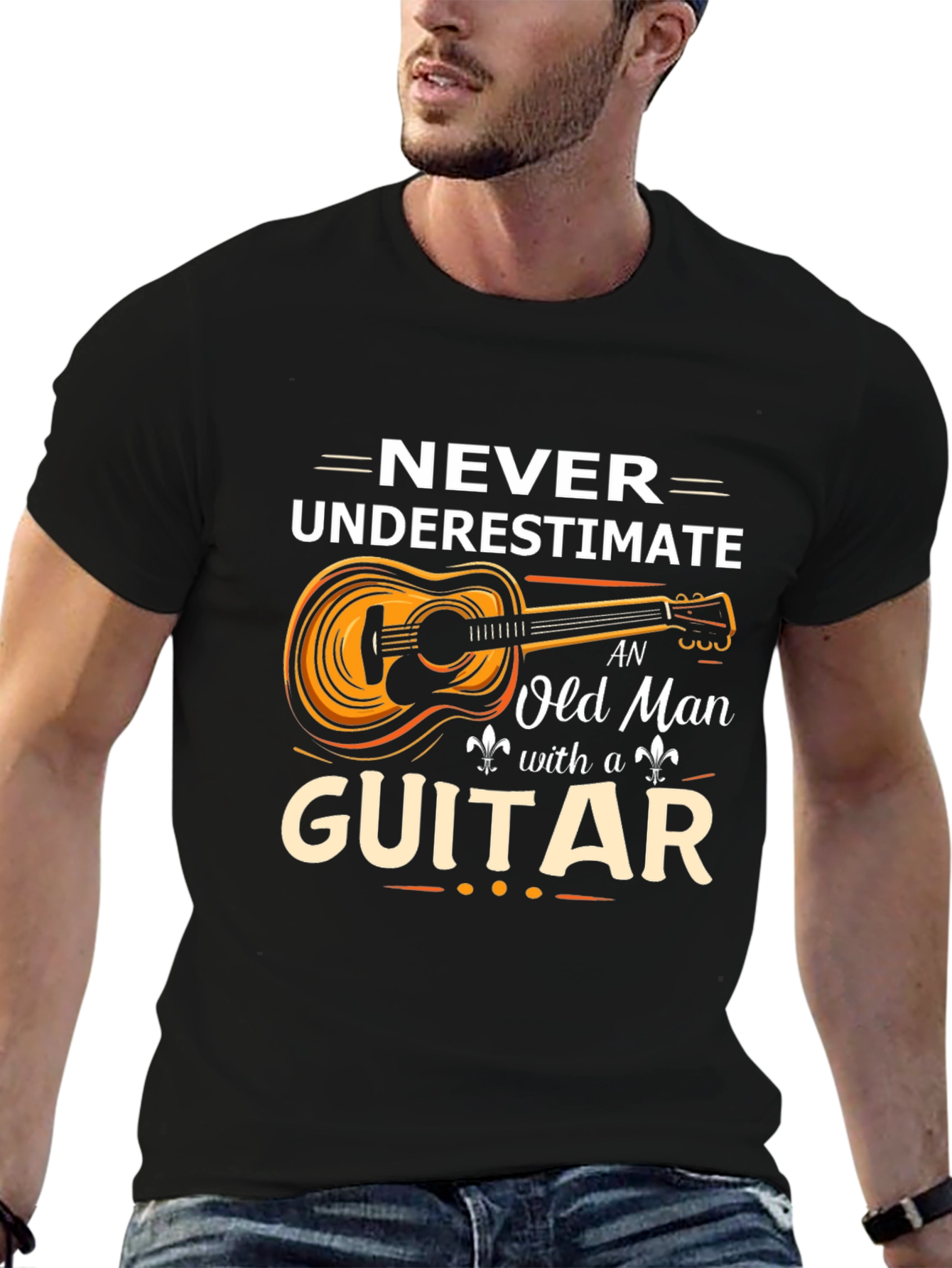 Old Man with a Guitar Graphic Tee