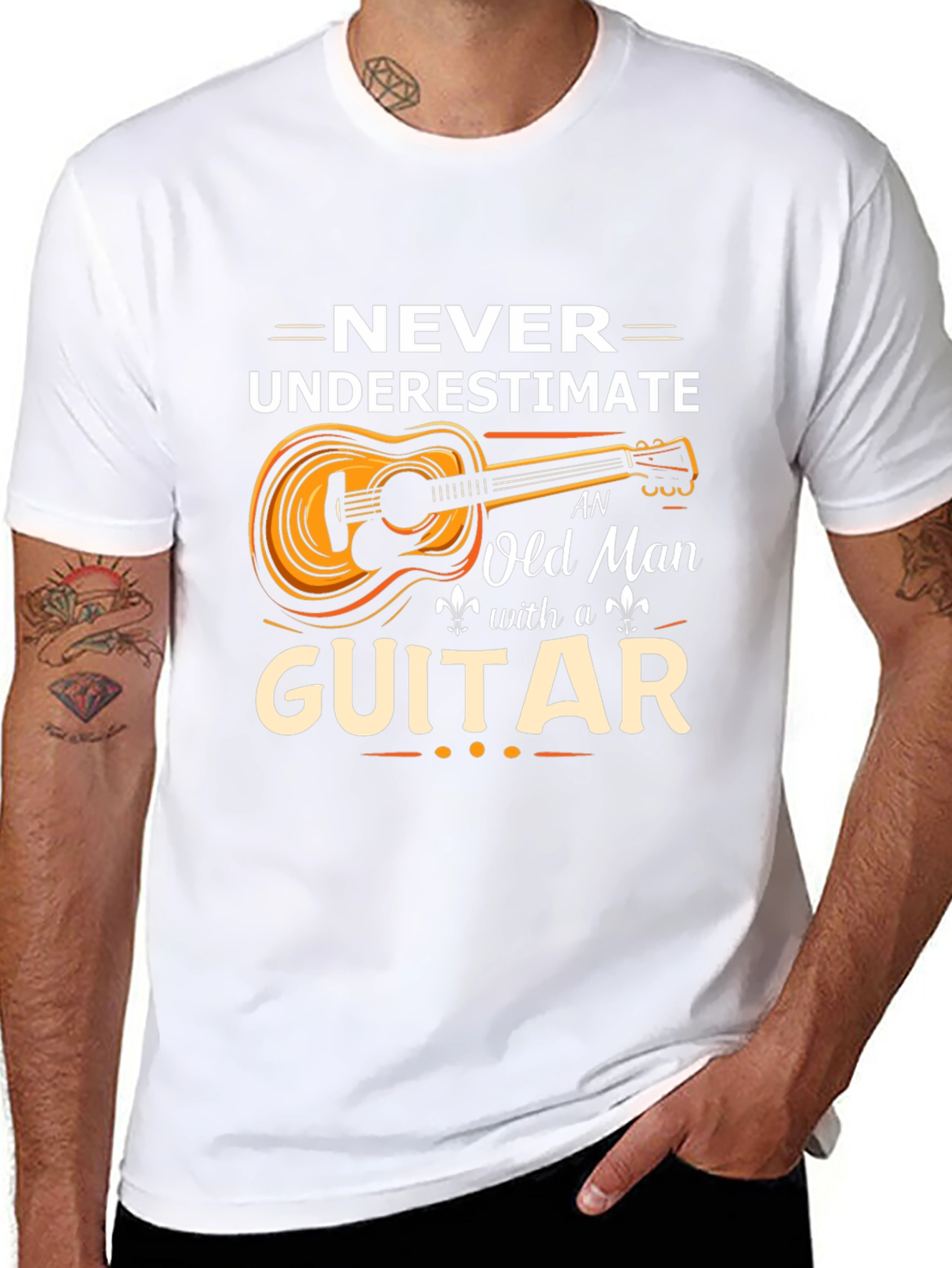 Old Man with a Guitar Graphic Tee