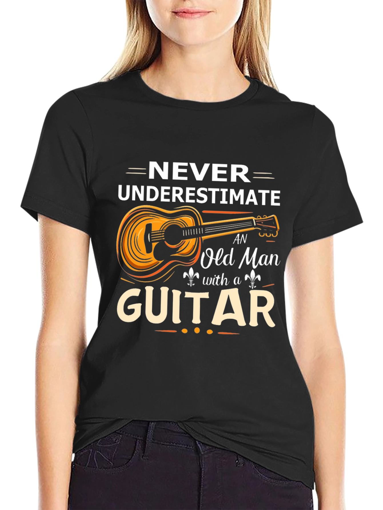 Old Man with a Guitar Graphic Tee