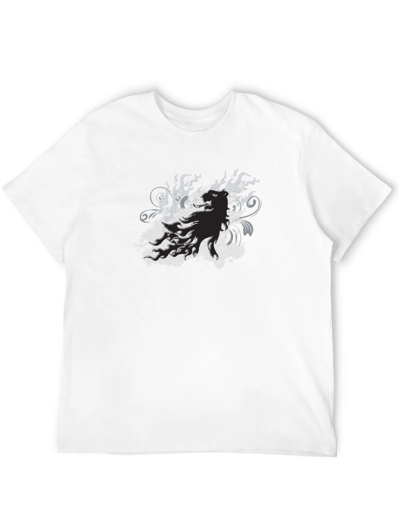 Edgy Graphic Print Black T-Shirt