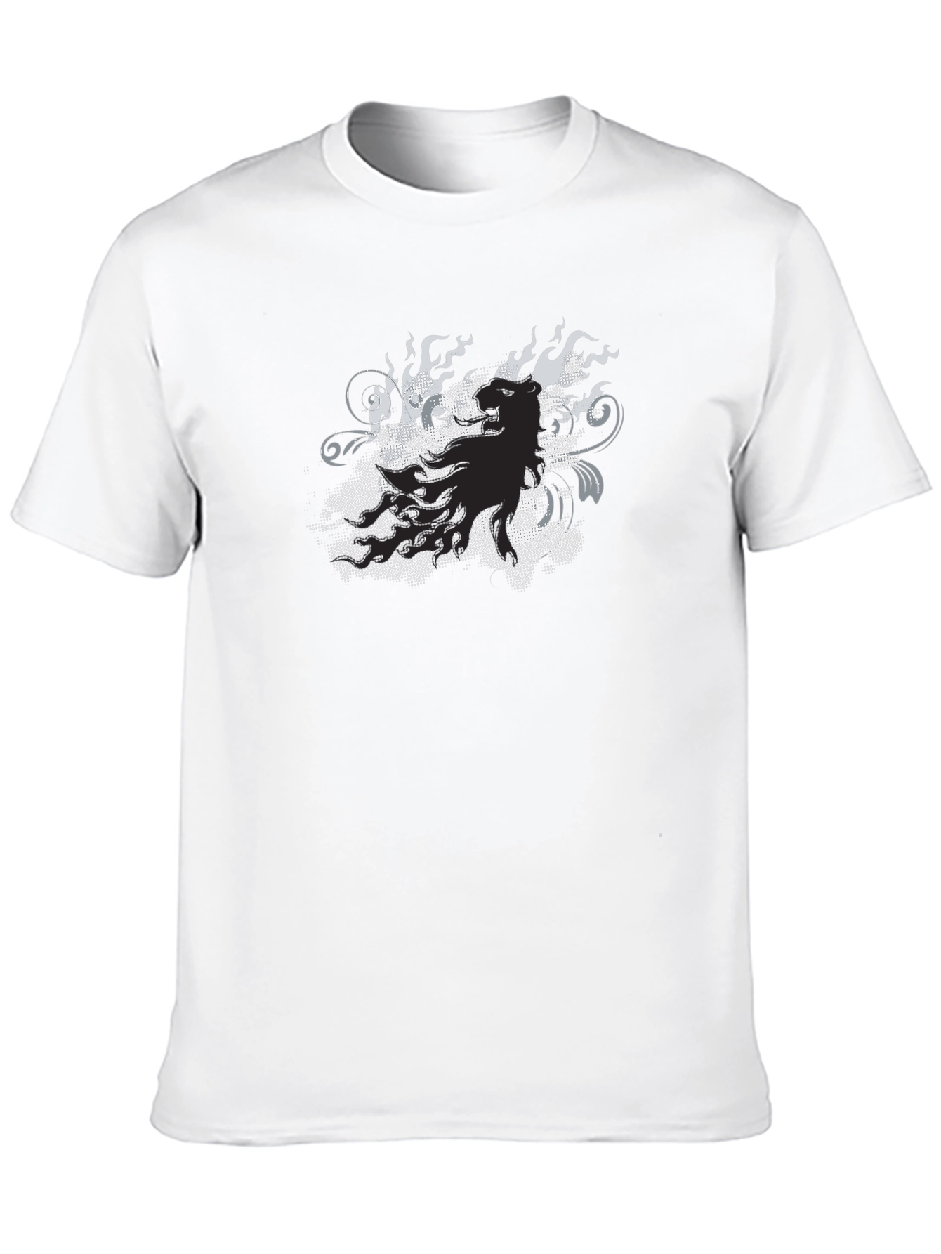 Edgy Graphic Print Black T-Shirt