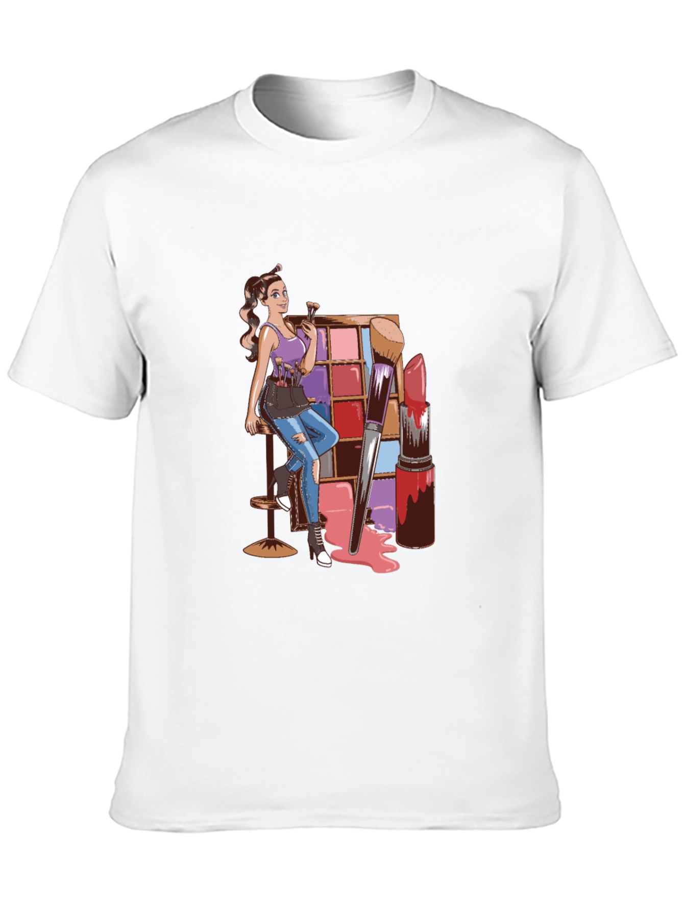 Makeup Artist Graphic T-Shirt - Stylish & Unique Design