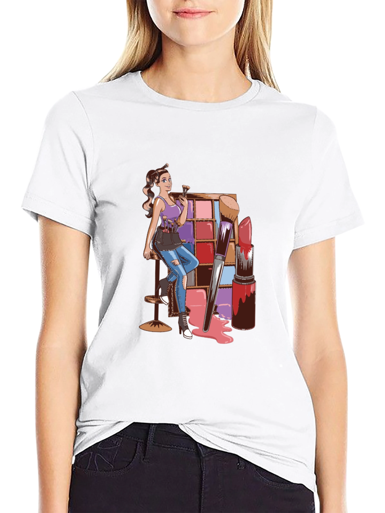 Makeup Artist Graphic T-Shirt - Stylish & Unique Design