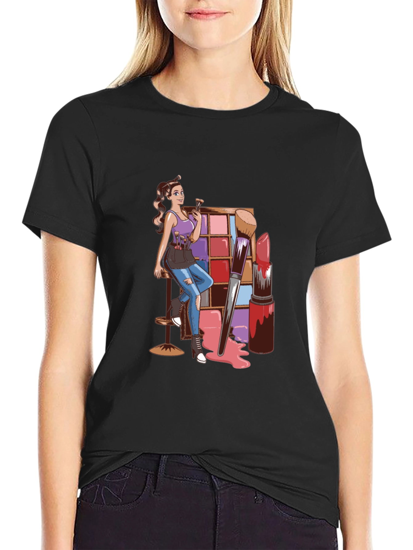Makeup Artist Graphic T-Shirt - Stylish & Unique Design