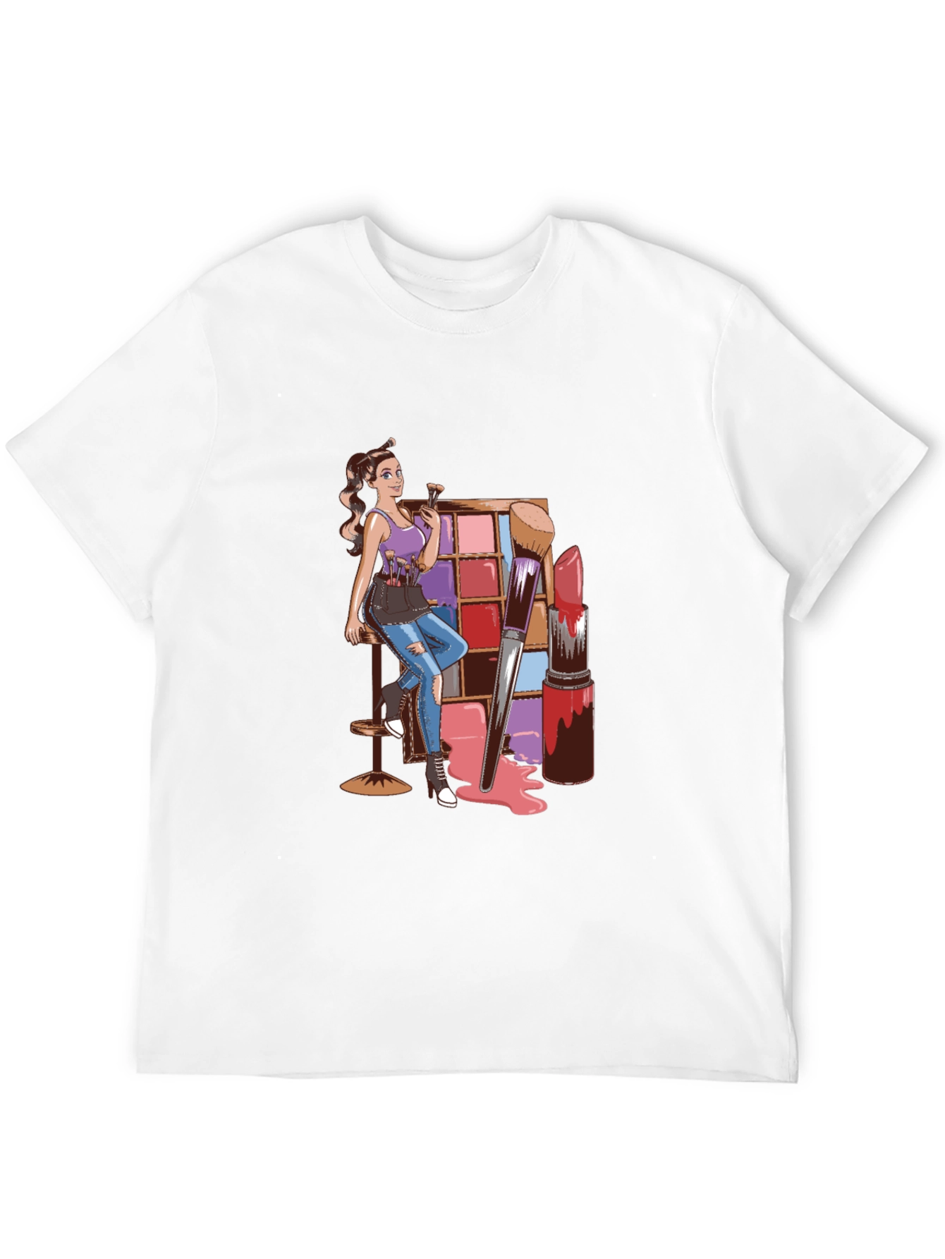 Makeup Artist Graphic T-Shirt - Stylish & Unique Design
