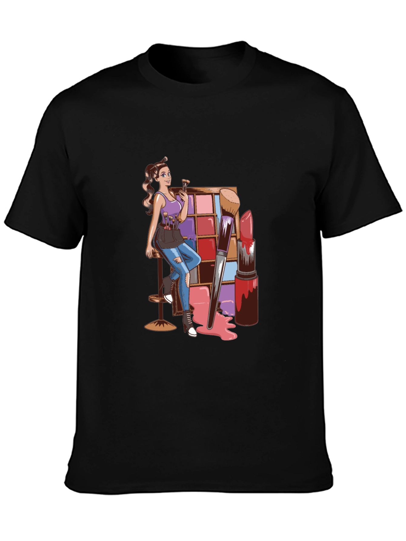 Makeup Artist Graphic T-Shirt - Stylish & Unique Design