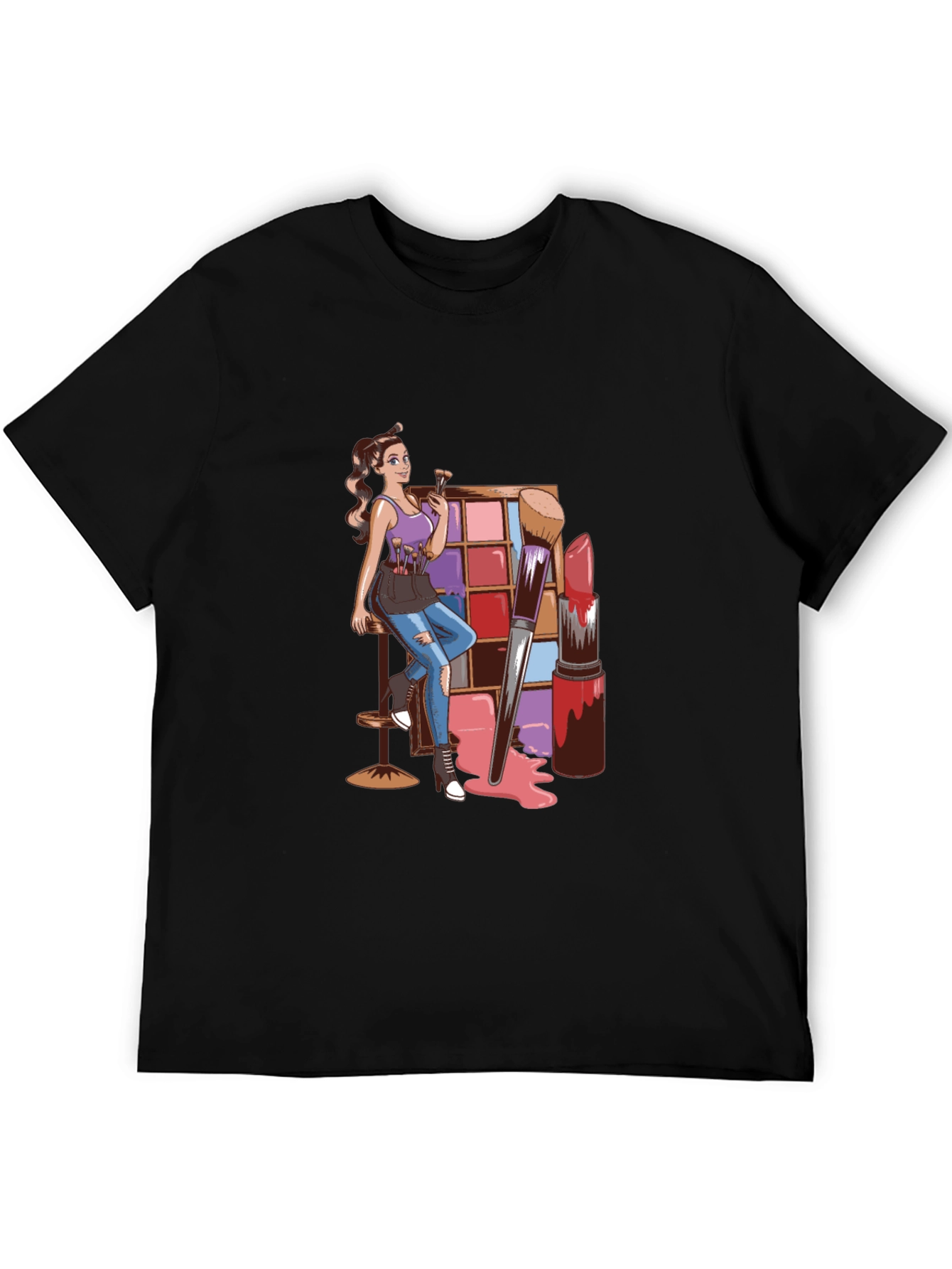 Makeup Artist Graphic T-Shirt - Stylish & Unique Design