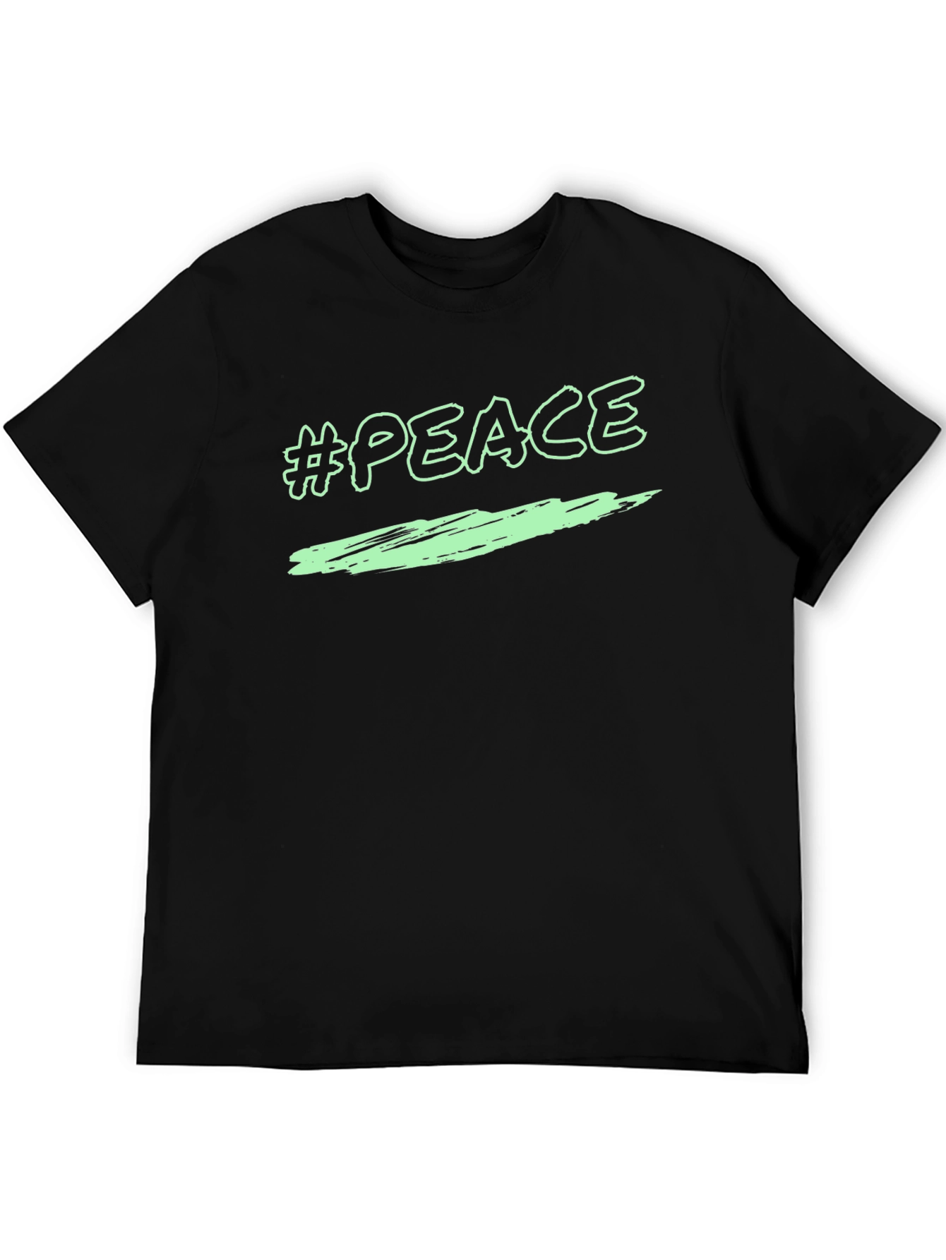 Peace Graphic T-Shirt - Black