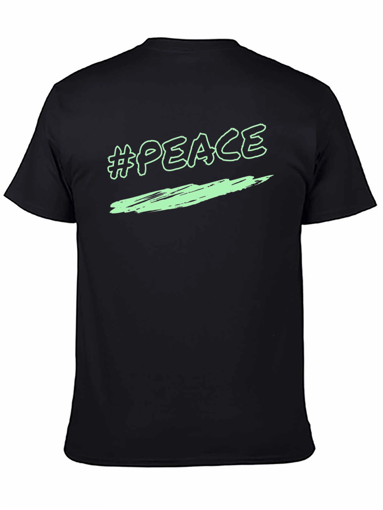 Peace Graphic T-Shirt - Black