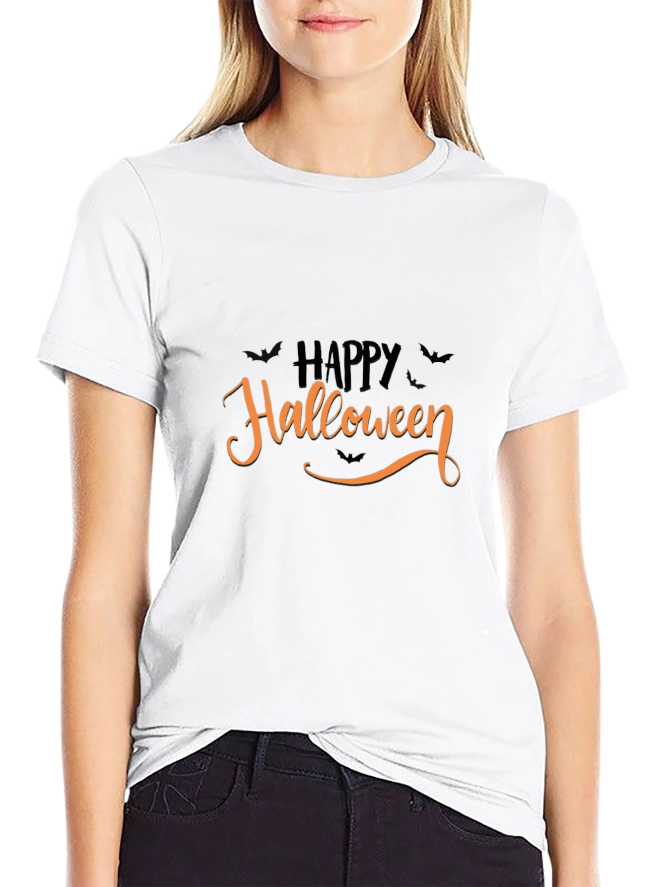 Happy Halloween Black Graphic Tee