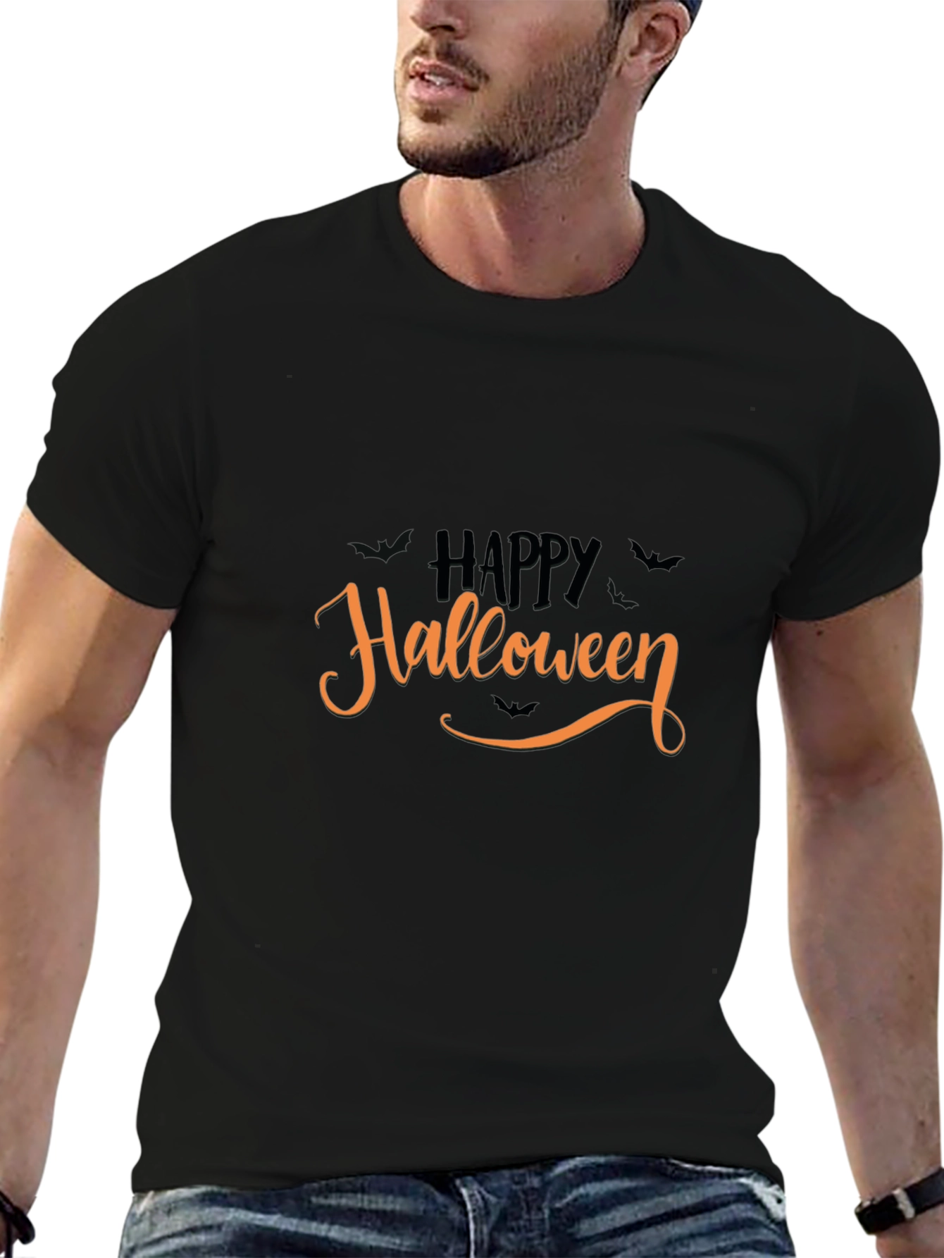 Happy Halloween Black Graphic Tee