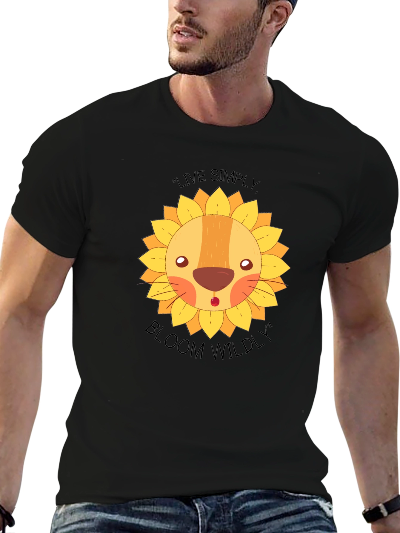 Live Simply Bloom Wildly Sunflower Graphic Tee