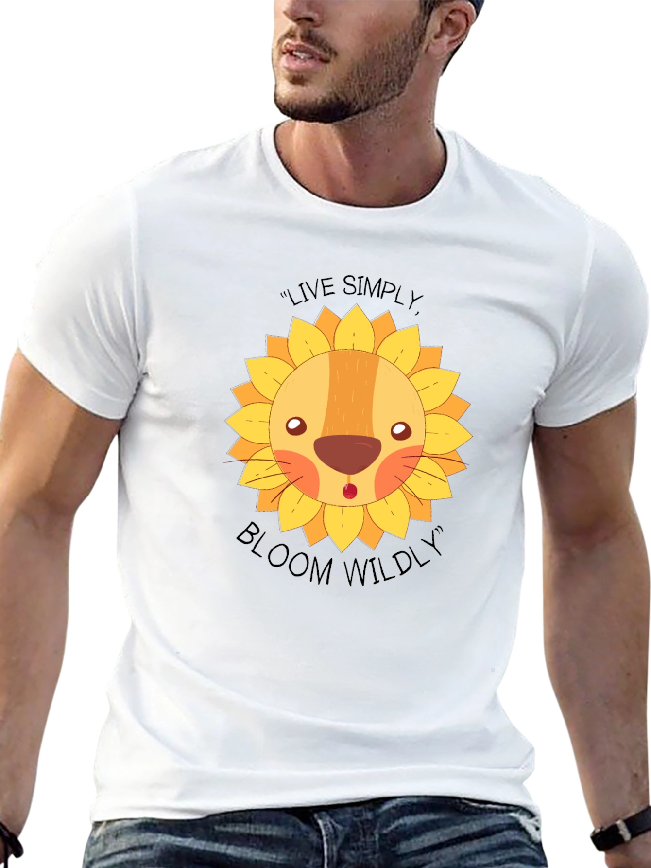 Live Simply Bloom Wildly Sunflower Graphic Tee