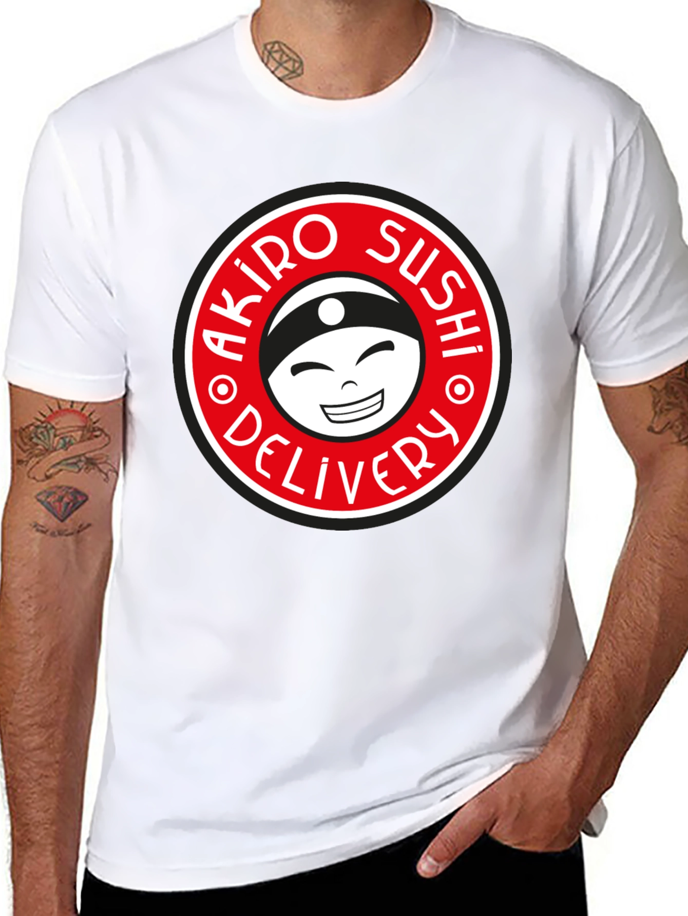 Akira Sushi Delivery T-Shirt - Round Logo Tee