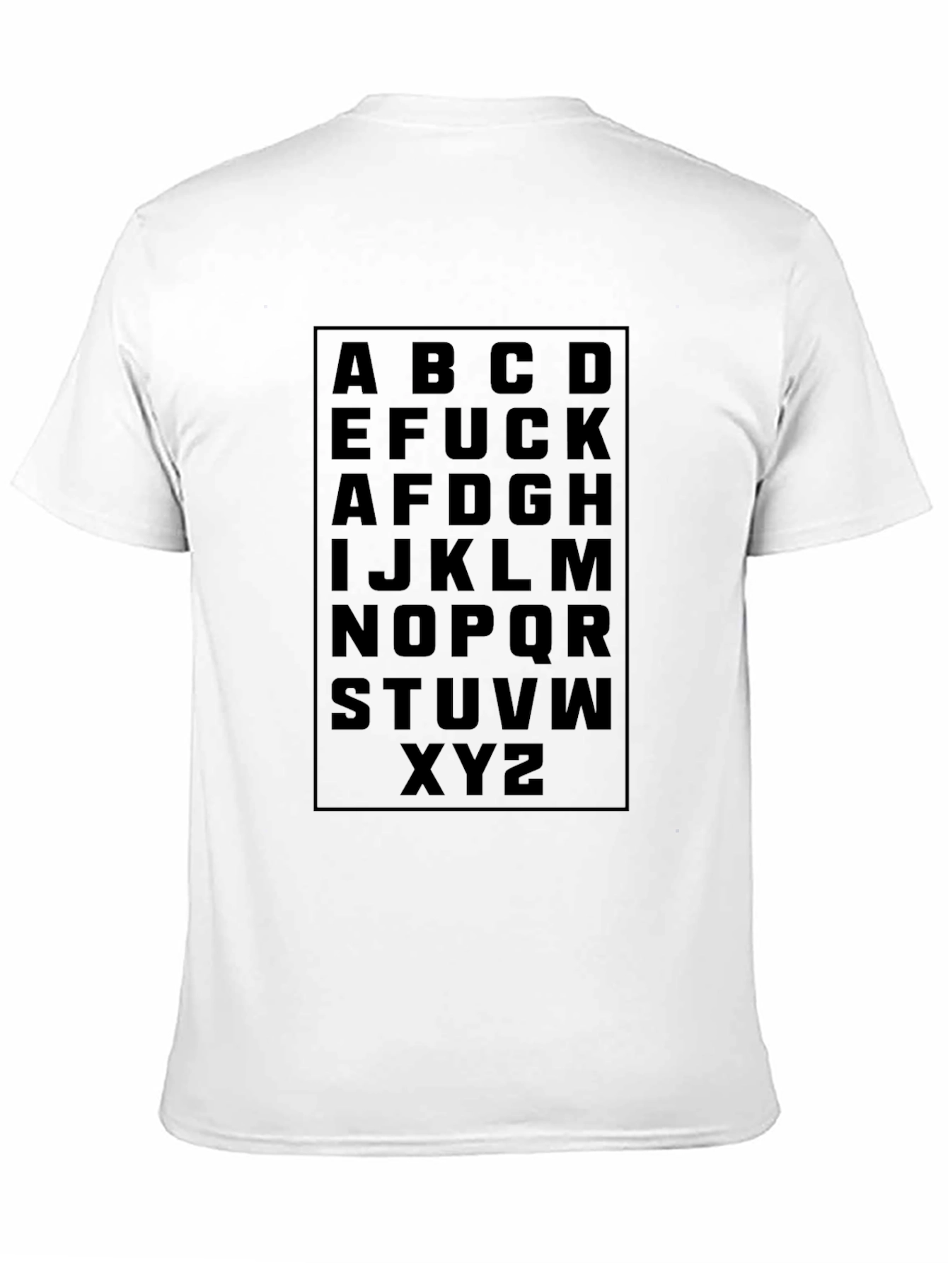Alphabet Novelty Graphic T-Shirt